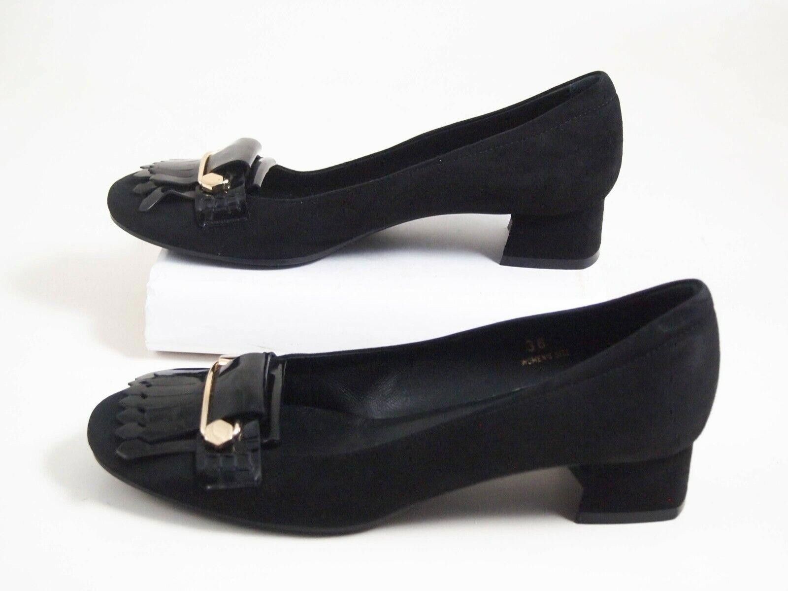 Tod's Tod's Fringe Pumps Black Suede Patent Leather US 6 EU 36 Size US 6 / IT 36 - 2 Thumbnail