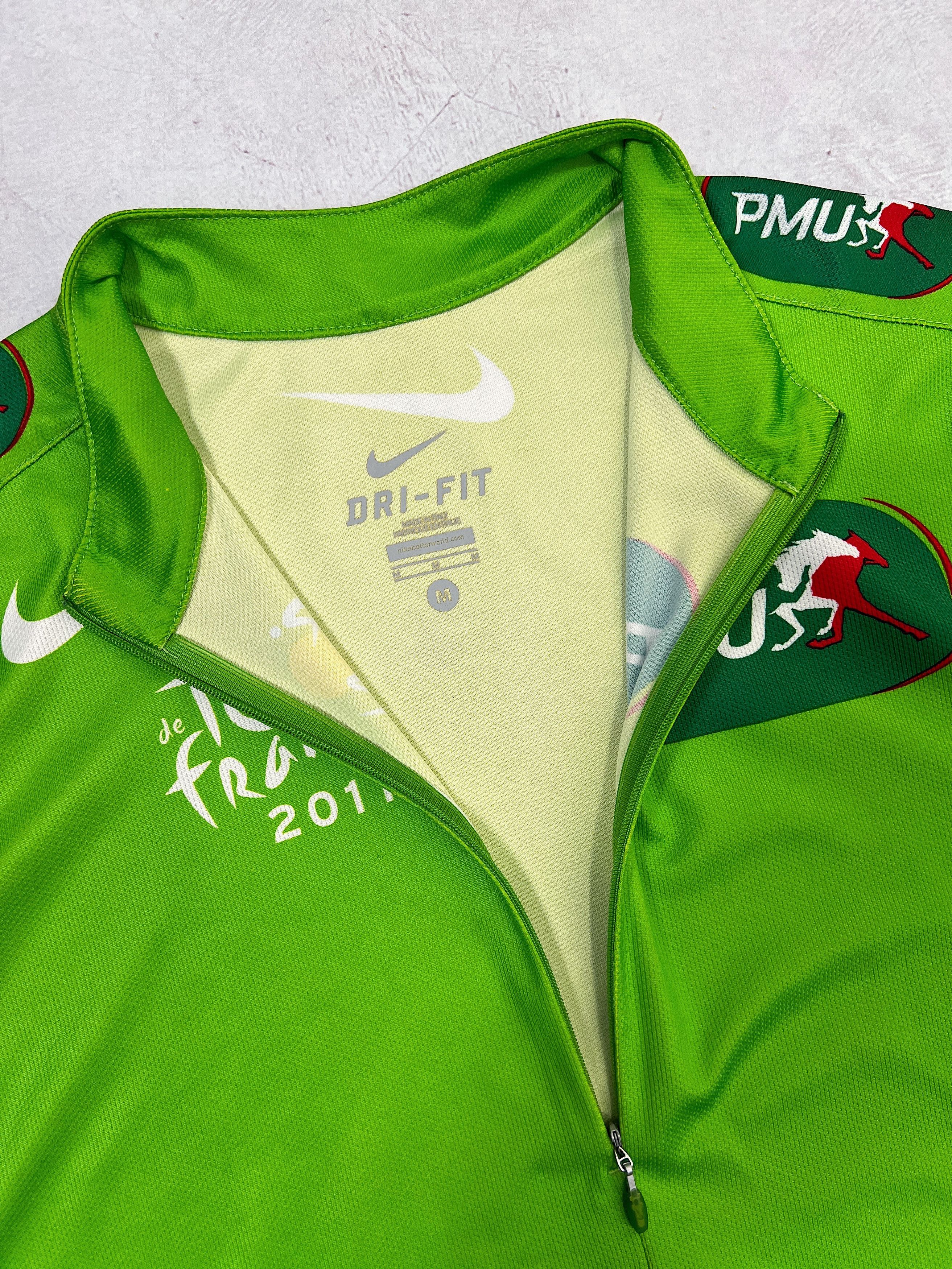 Nike × Sports Specialties Nike Tour de France 2011 Cycling Jersey PMU 1/4 zip Size US M / EU 48-50 / 2 - 9 Thumbnail