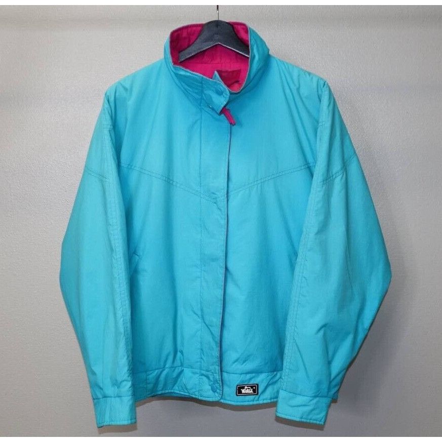 Woolrich Woolen Mills Vintage Woolrich Womens Neon Pink Blue Windbreaker Jacket M Size M / US 6-8 / IT 42-44 - 1 Thumbnail