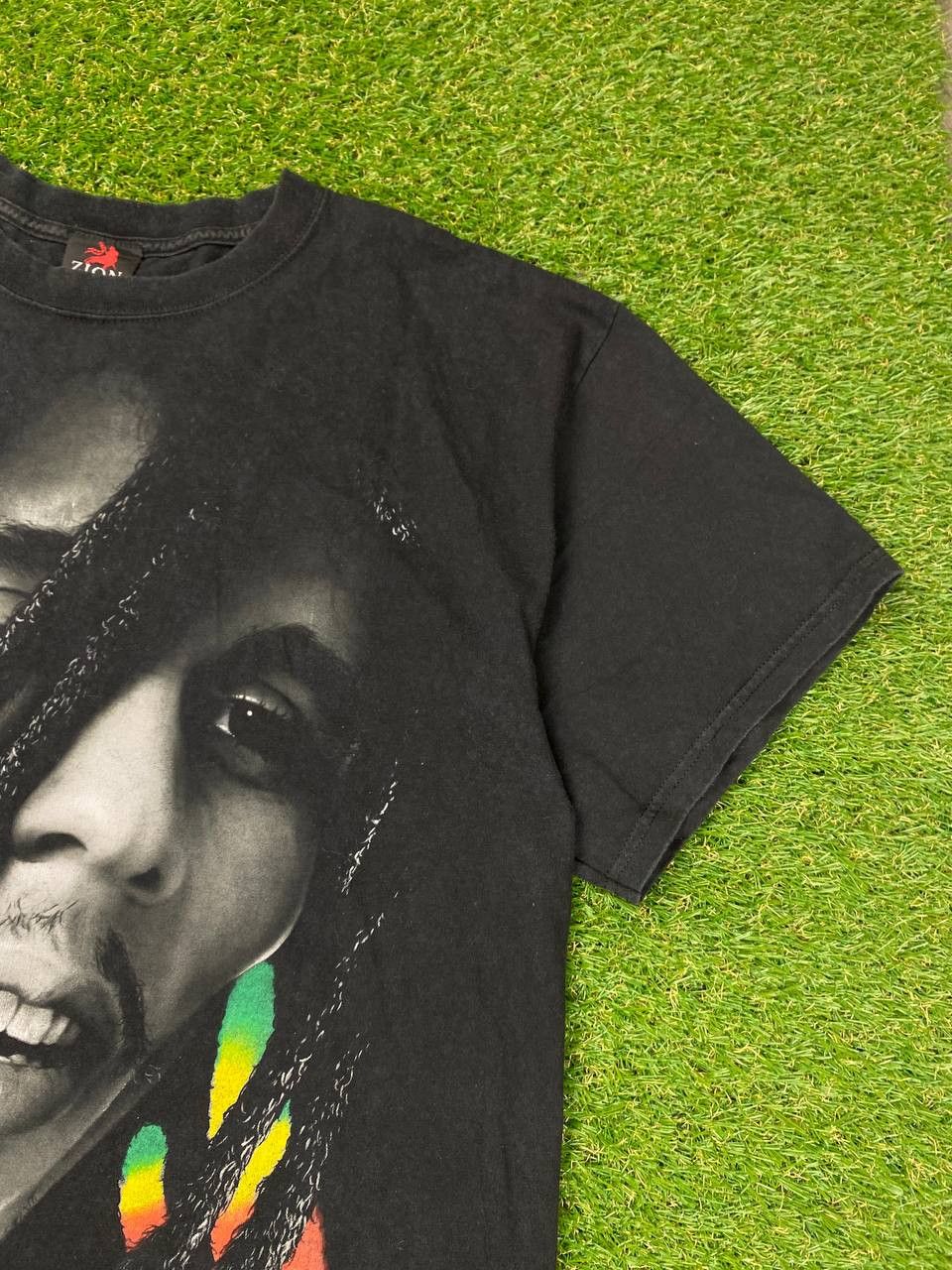 Band Tees VTG🔥 Bob Marley ZION Rootswear Faded Tee 90s Size US XL / EU 56 / 4 - 3 Thumbnail