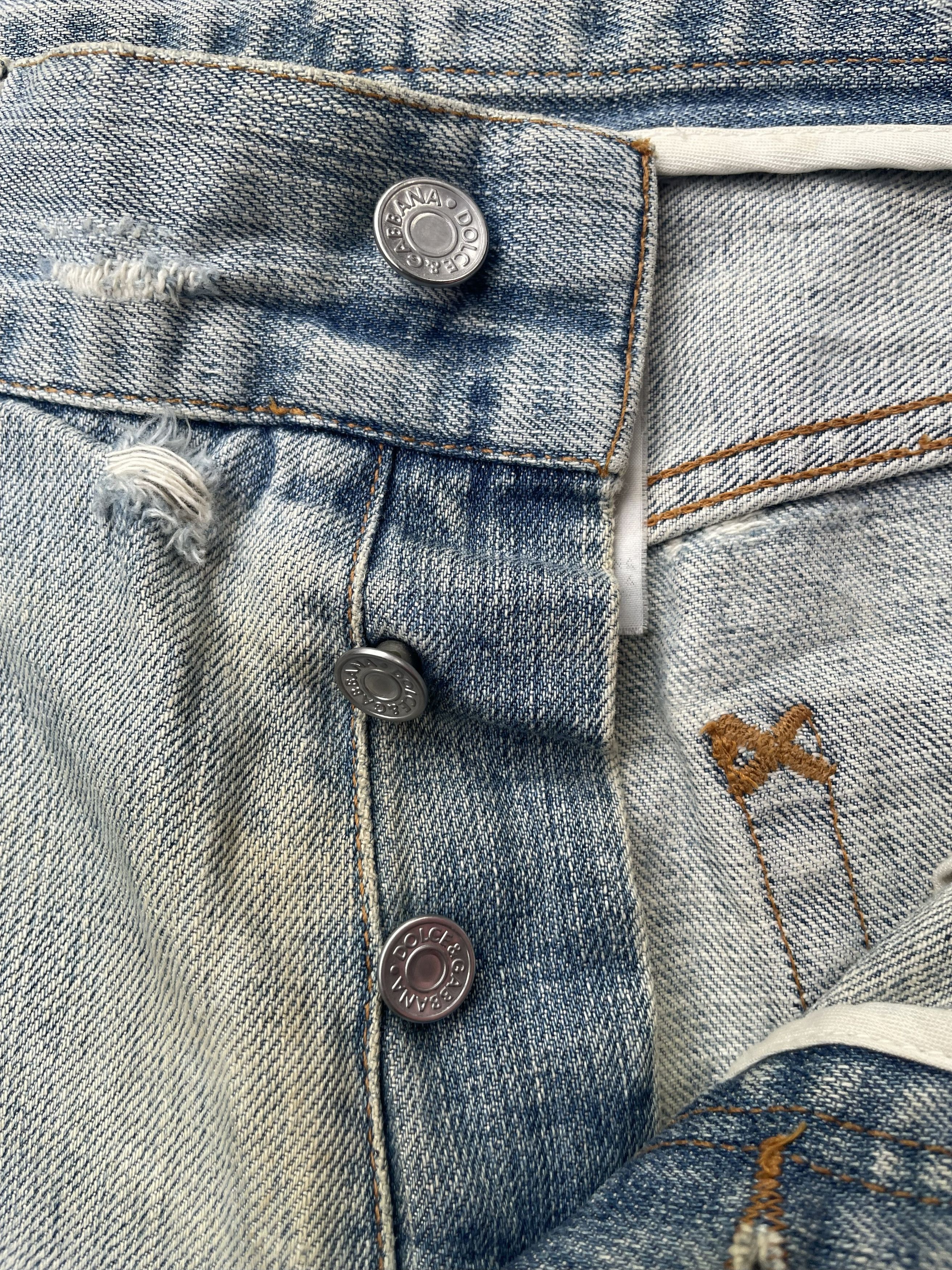 Dolce & Gabbana Dolce & Gabbana Distresed Denim Size US 35 - 8 Thumbnail