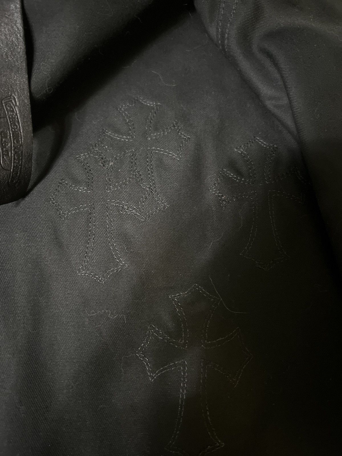 Chrome Hearts Work Dog - Leather Leopard Cross Patch Jacket Size US M / EU 48-50 / 2 - 4 Thumbnail