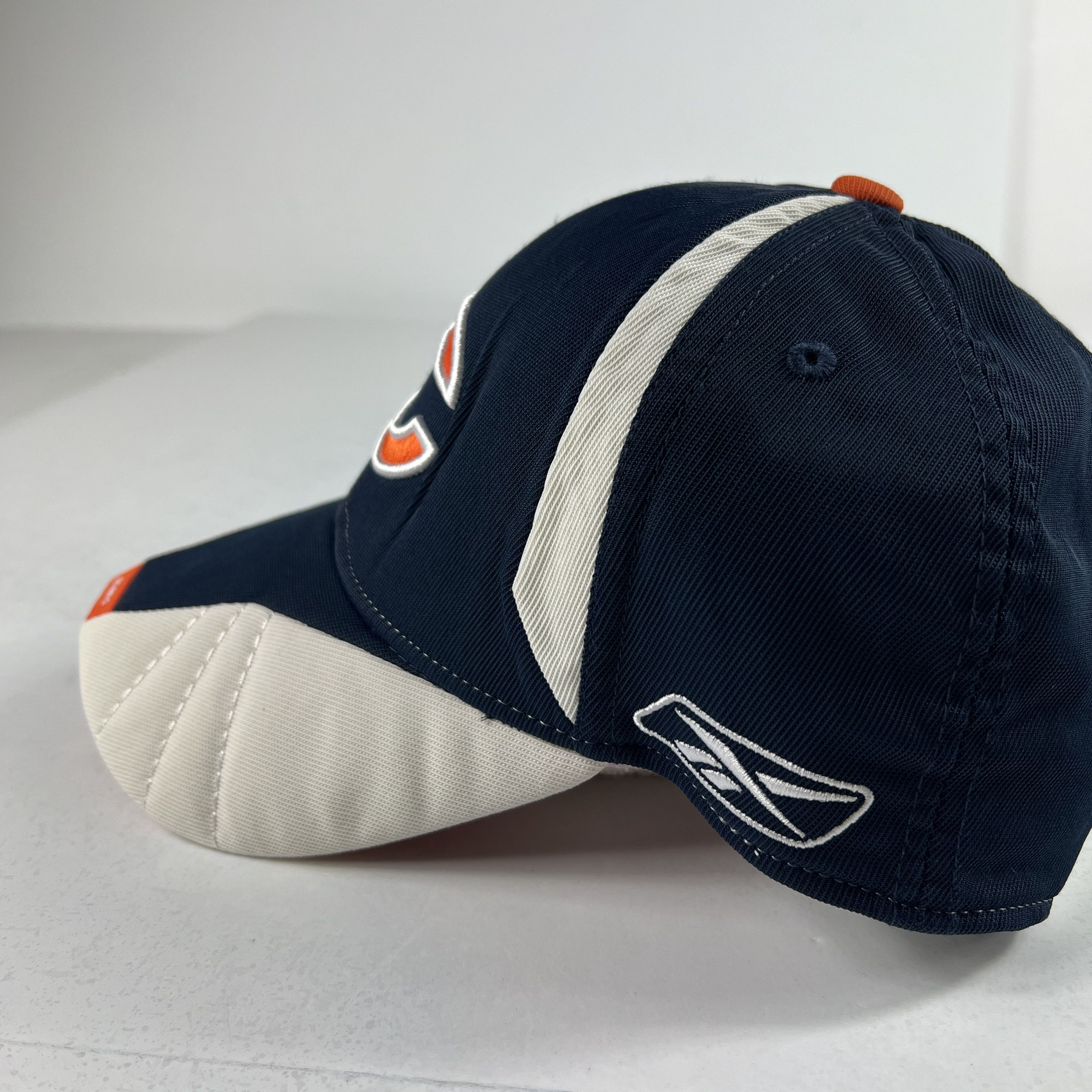 NFL Reebok Chicago Bears Hat Blue Sideline Stretch Fitted Cap Size ONE SIZE - 5 Thumbnail