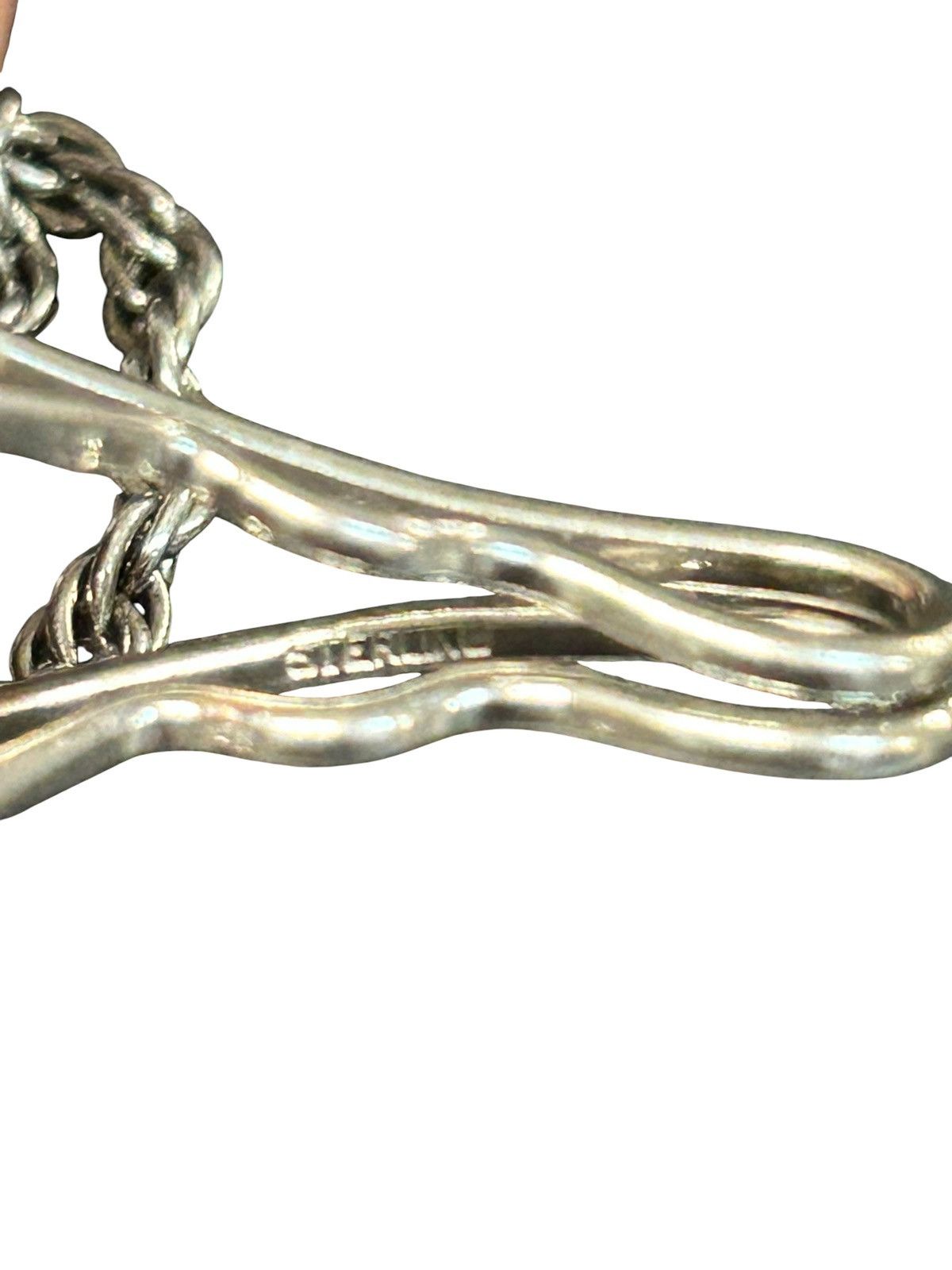 Sterling Silver Vintage .925 Silver Grunge Wallet Chain Size ONE SIZE - 3 Thumbnail