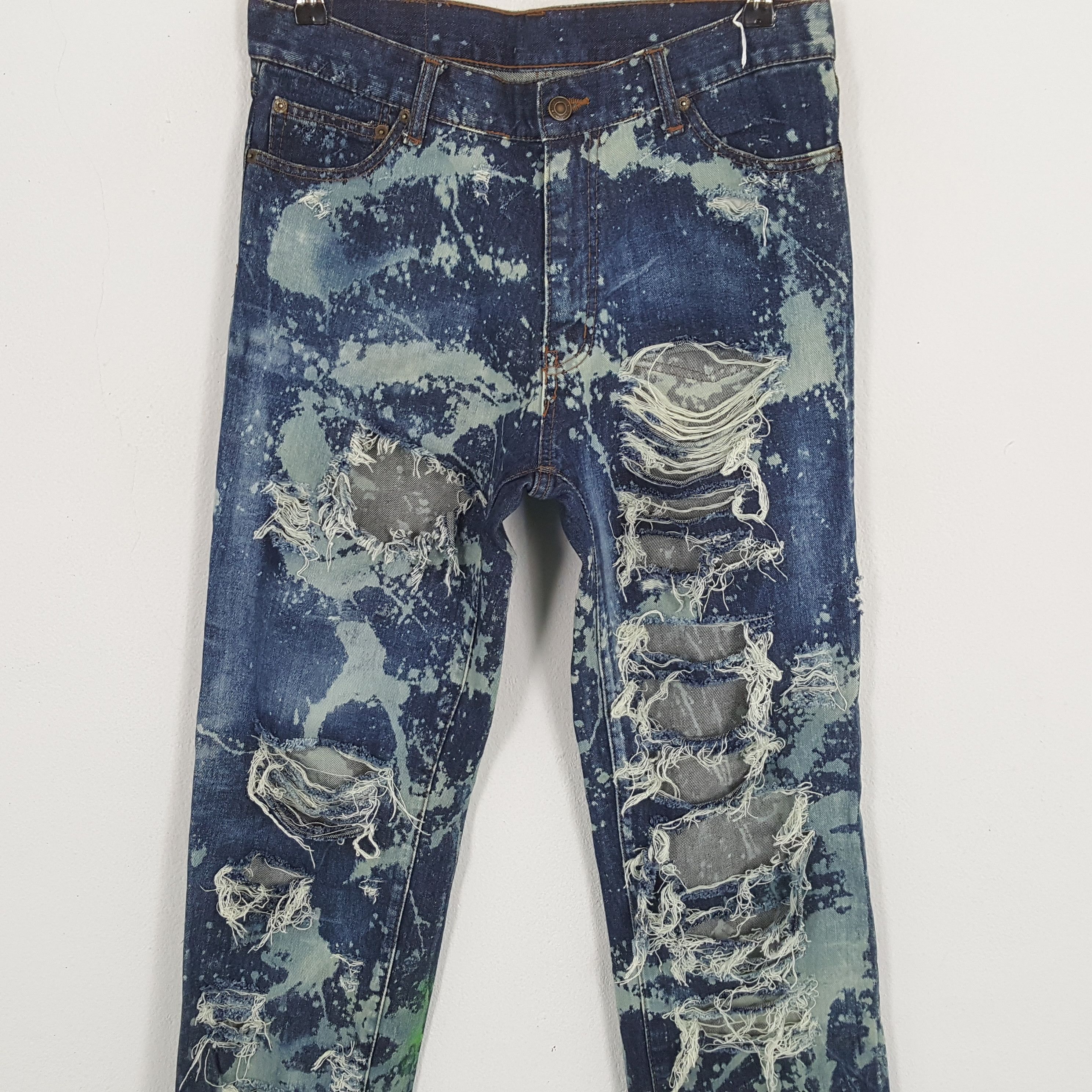 Japanese Brand × Vintage Vintage DENIM EXCHANGE Japanese Brand Distressed Jeans Size US 32 / EU 48 - 2 Thumbnail