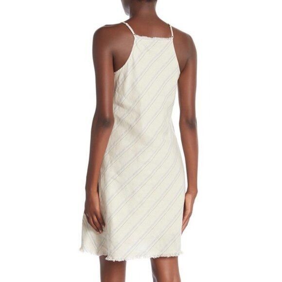 ATM Anthony Thomas Melillo ATM Anthony Thomas Melillo Dress S Mini Linen Cotton Striped Size S / US 4 / IT 40 - 14 Thumbnail