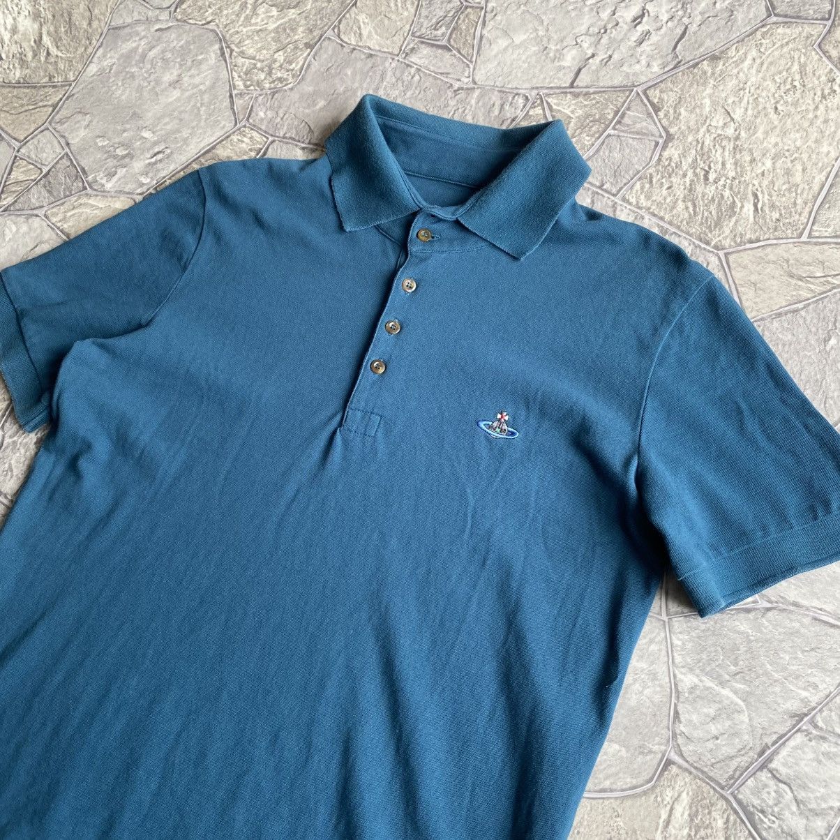 Vivienne Westwood Vivienne Westwood Polo T-Shirt Orb Logo Luxury Size US XL / EU 56 / 4 - 2 Thumbnail
