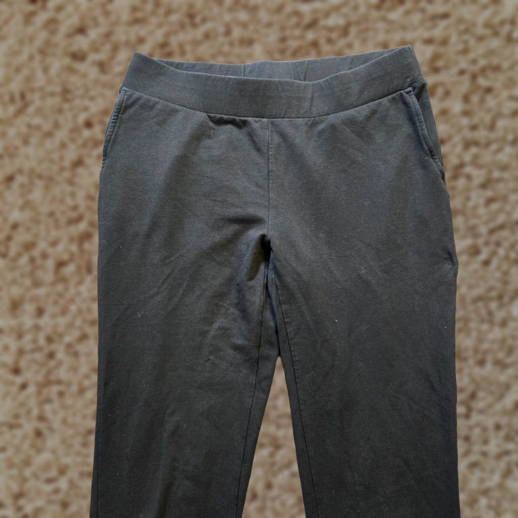 J. Jill J Jill Pants Women XS Black Affinity French Terry Slim Leg Casual Lounge Size 26" / US 2 / IT 38 - 1 Thumbnail