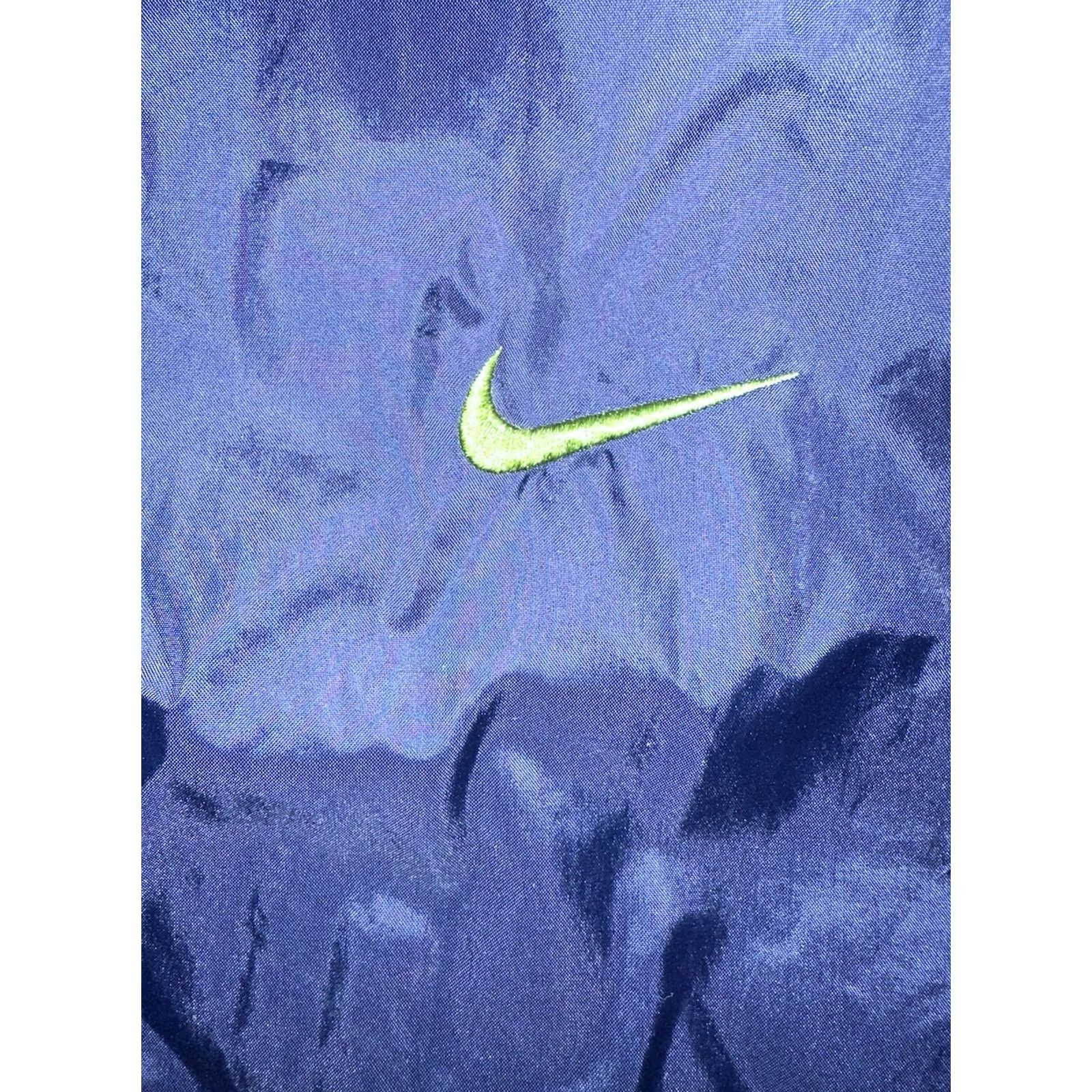 Nike VINTAGE Nike Track Jacket Mens Large Blue White 90s Full Zip Windbreaker Lined Size US L / EU 52-54 / 3 - 2 Thumbnail