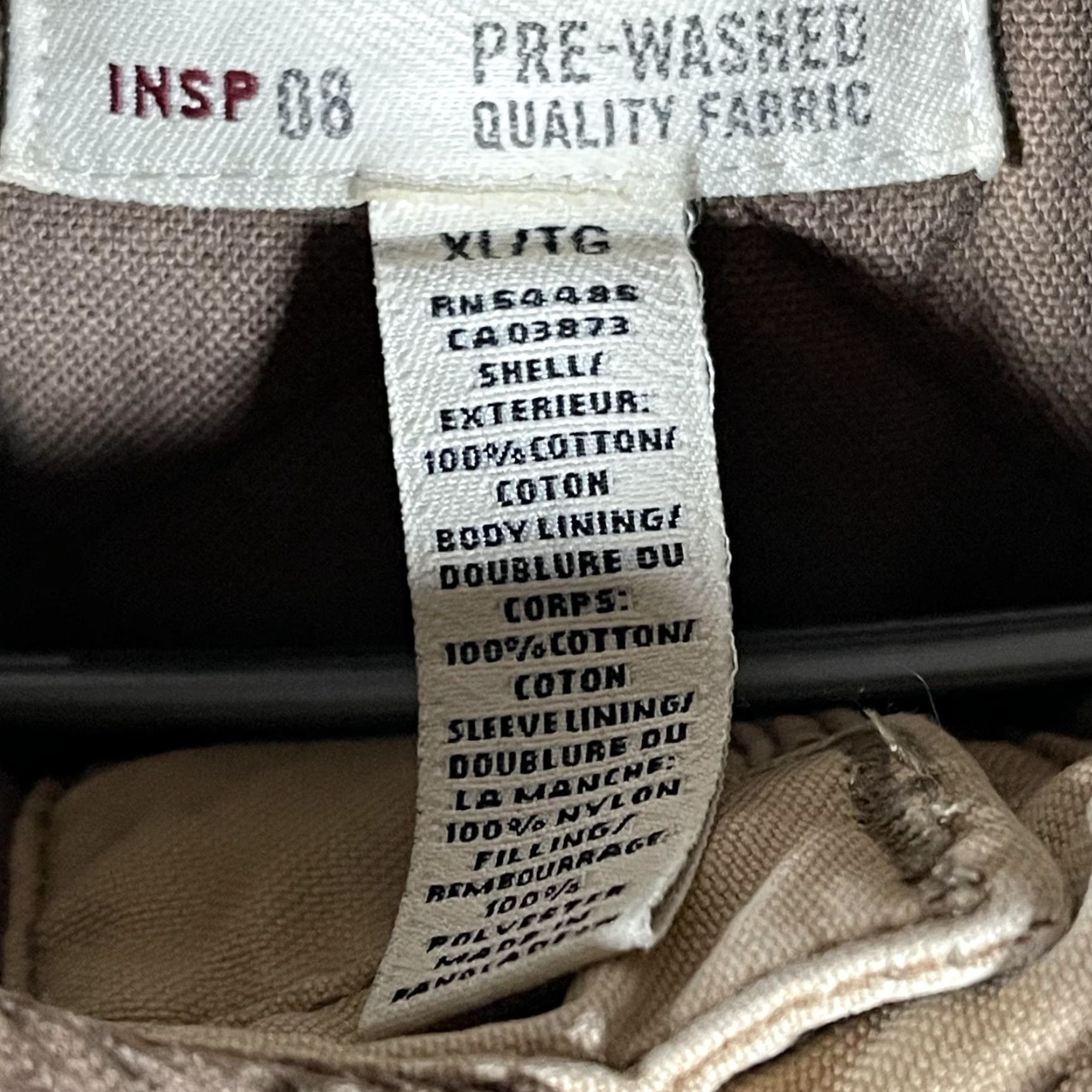 American Eagle Outfitters American Eagle Outfitters Workwear Jacket Mens XL Tan Corduroy Collar Quilted Canvas Chore Jacket or Coat Size US XL / EU 56 / 4 - 7 Thumbnail