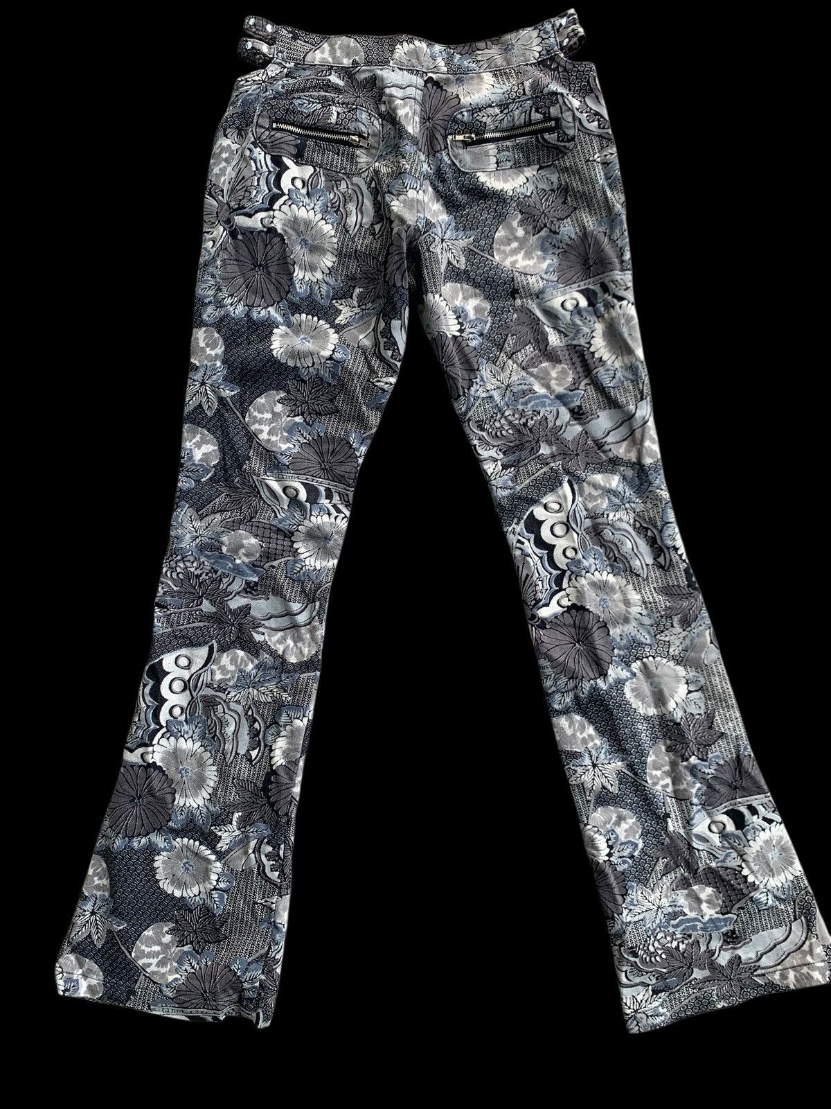 If Six Was Nine × Japanese Brand × Vintage Ladies FLARES Retro Flower Bell Bottoms Hippie vtg trousers Size 28" / US 6 / IT 42 - 18 Thumbnail