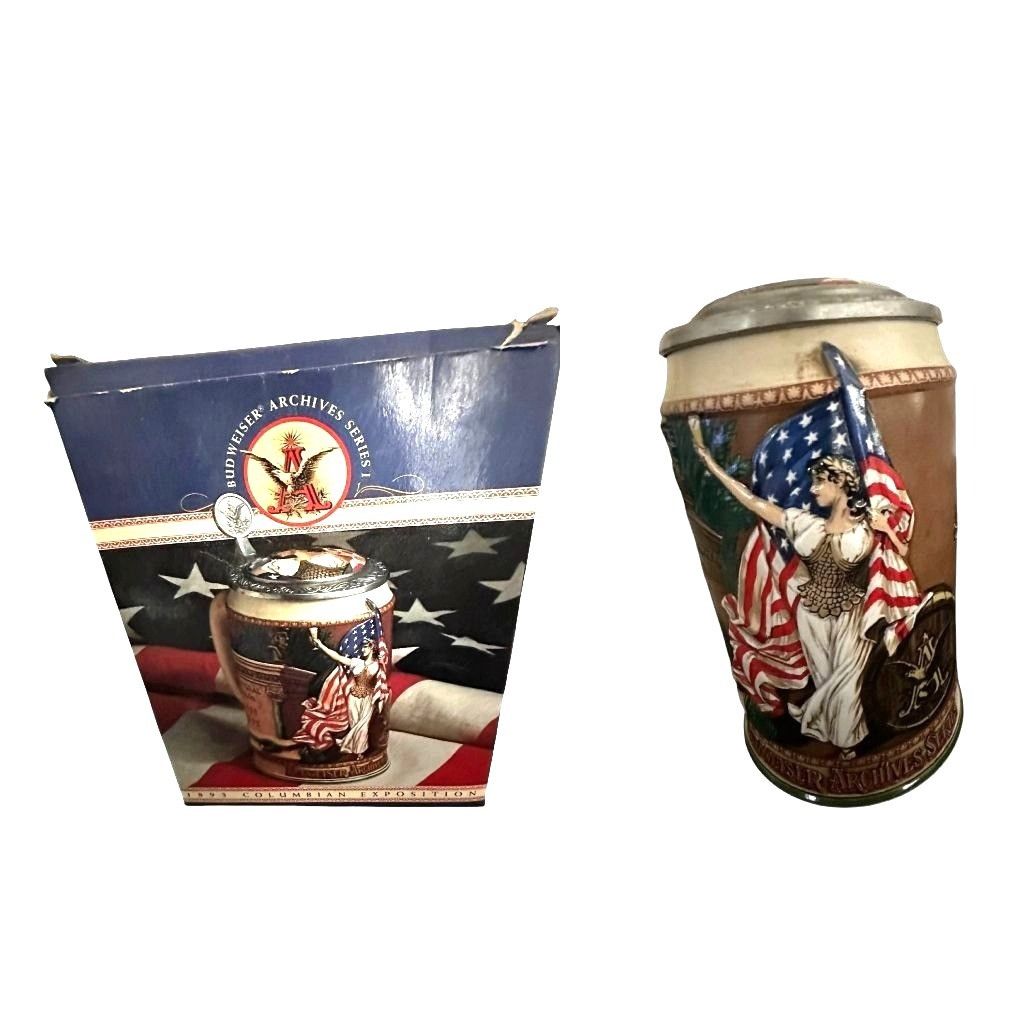 Budweiser Budweiser Archive Series Beer Stein 1983 Colombian Expositio Size ONE SIZE - 1 Thumbnail