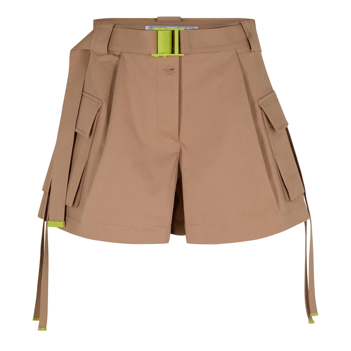 Off-White o1g2r1mq0125 Gabardine Cargo Short in Camel Size 30" / US 8 / IT 44 - 1 Thumbnail