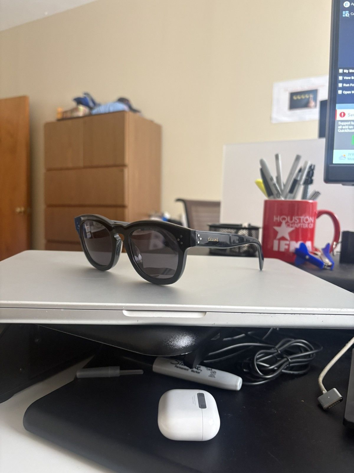 Celine Wayfarer Sunglasses CL 41031/S Phoebe Philo Size ONE SIZE - 7 Thumbnail