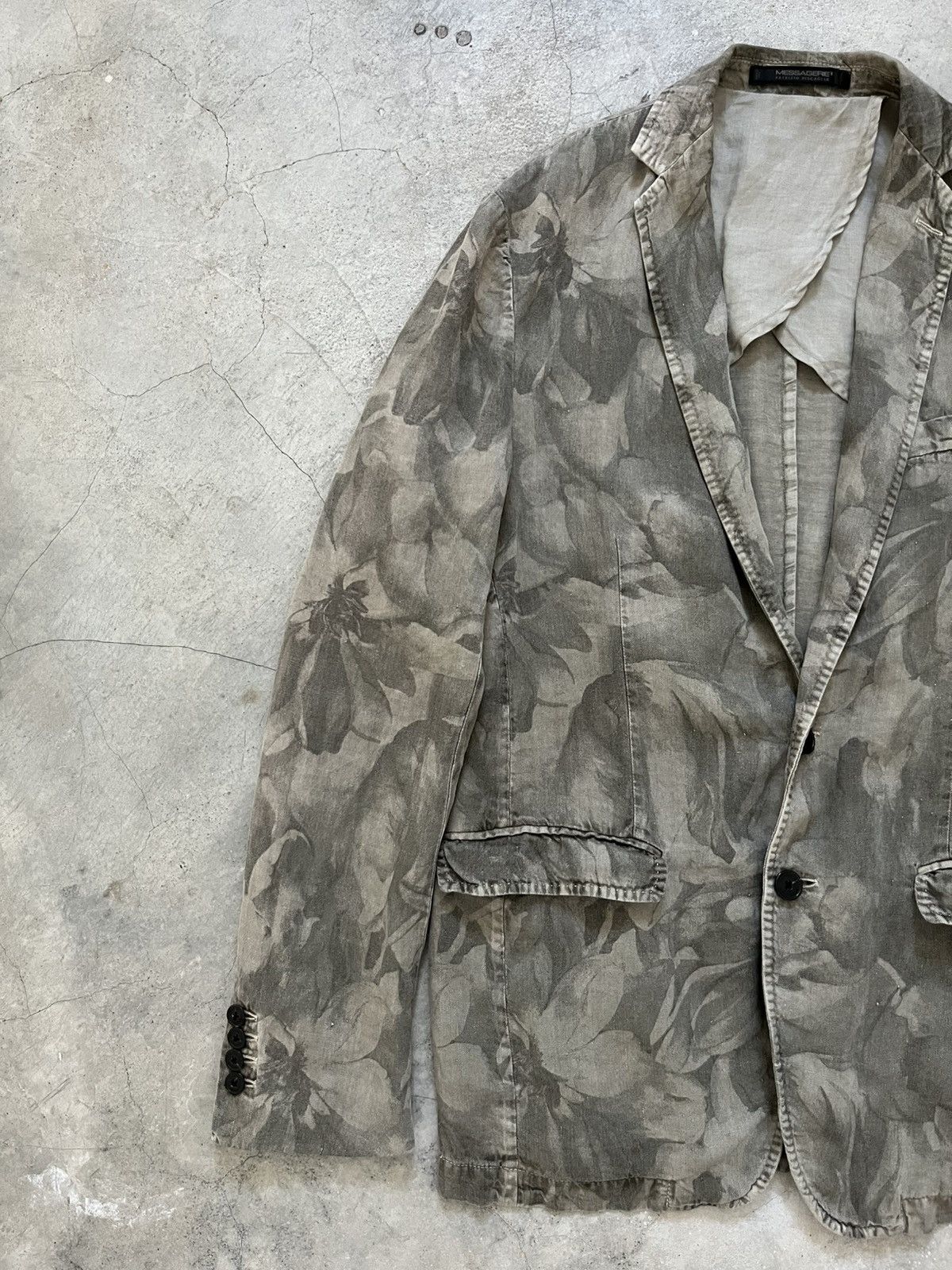 Messagerie Messagerie Patrizio Piscaglia Floral Linen Blazer Size US M / EU 48-50 / 2 - 2 Thumbnail
