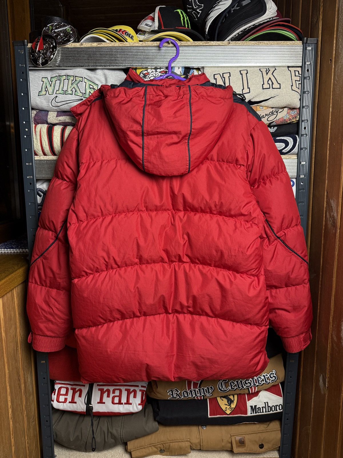 Nike × Vintage Vintage Y2k Nike Ski Puffer Jacket Medium Swoosh Size US M / EU 48-50 / 2 - 2 Thumbnail