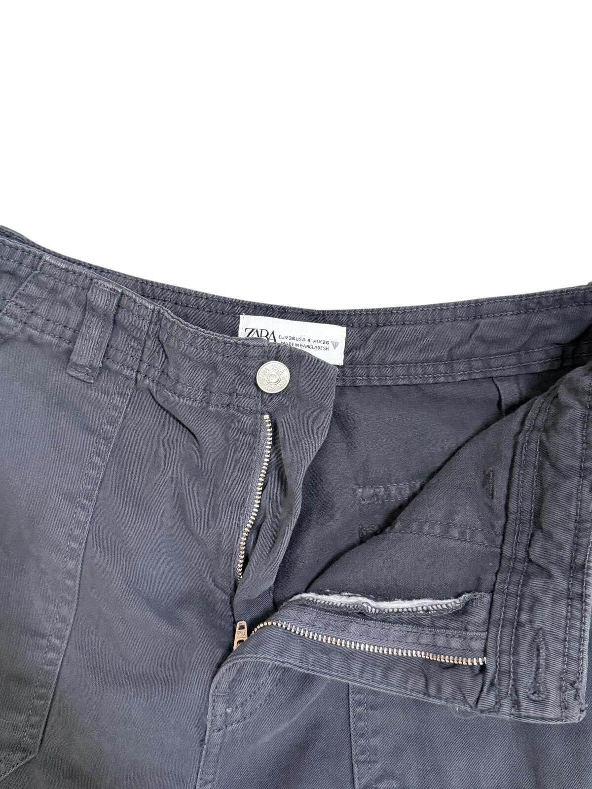 Zara Zara Multi Pocket Cargo Pants Size 4 Size 27" / US 4 / IT 40 - 4 Thumbnail