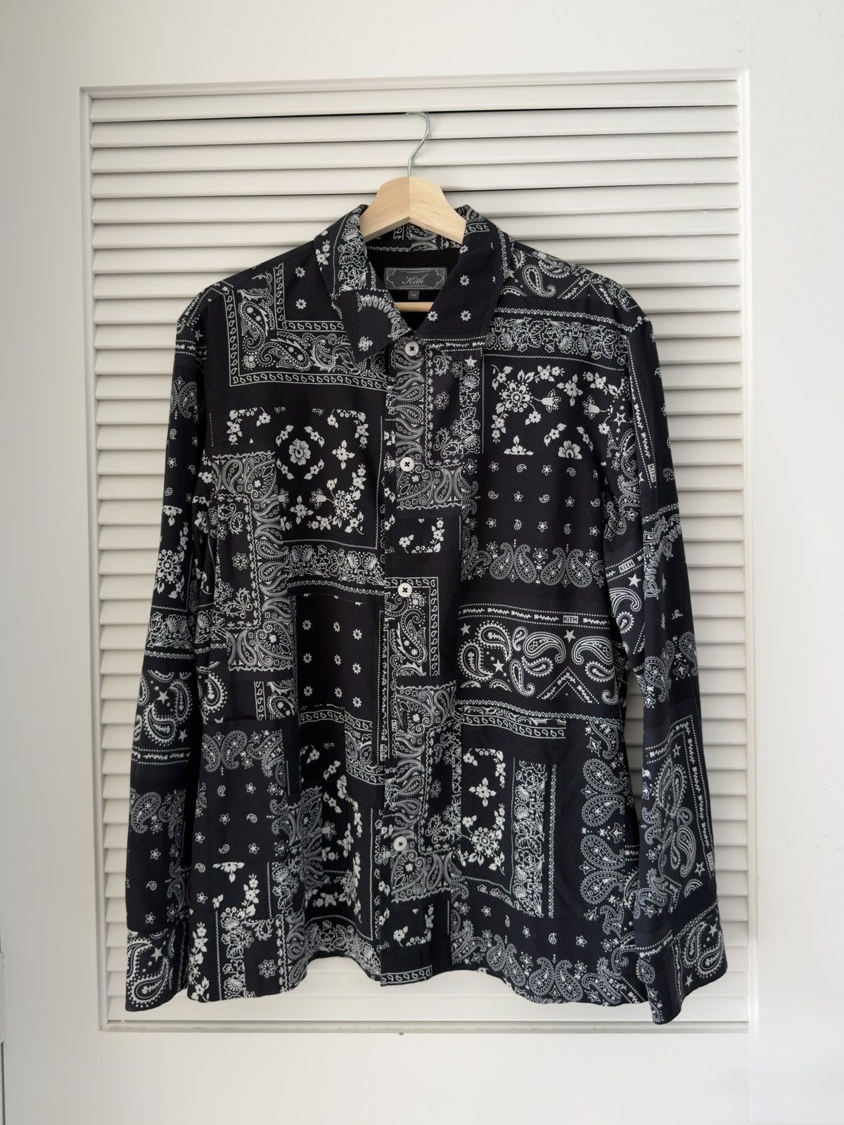 Kith Black Kith Paisley Print Button Up Shirt Size US XS / EU 42 / 0 - 1 Thumbnail
