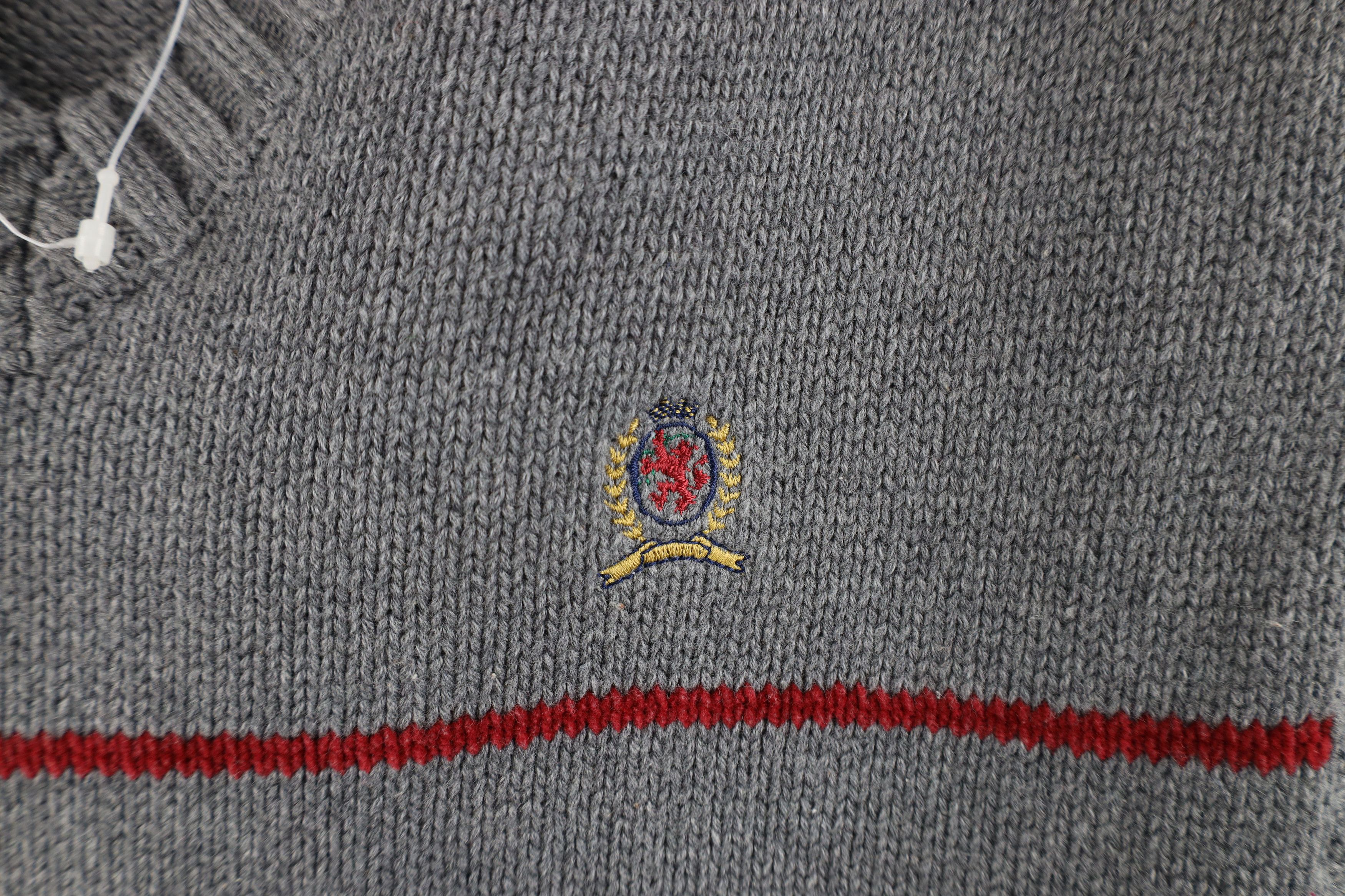 Tommy Hilfiger × Vintage Deadstock Vintage 90s Tommy Hilfiger Crest Knit Sweater Vest Size US XL / EU 56 / 4 - 4 Thumbnail