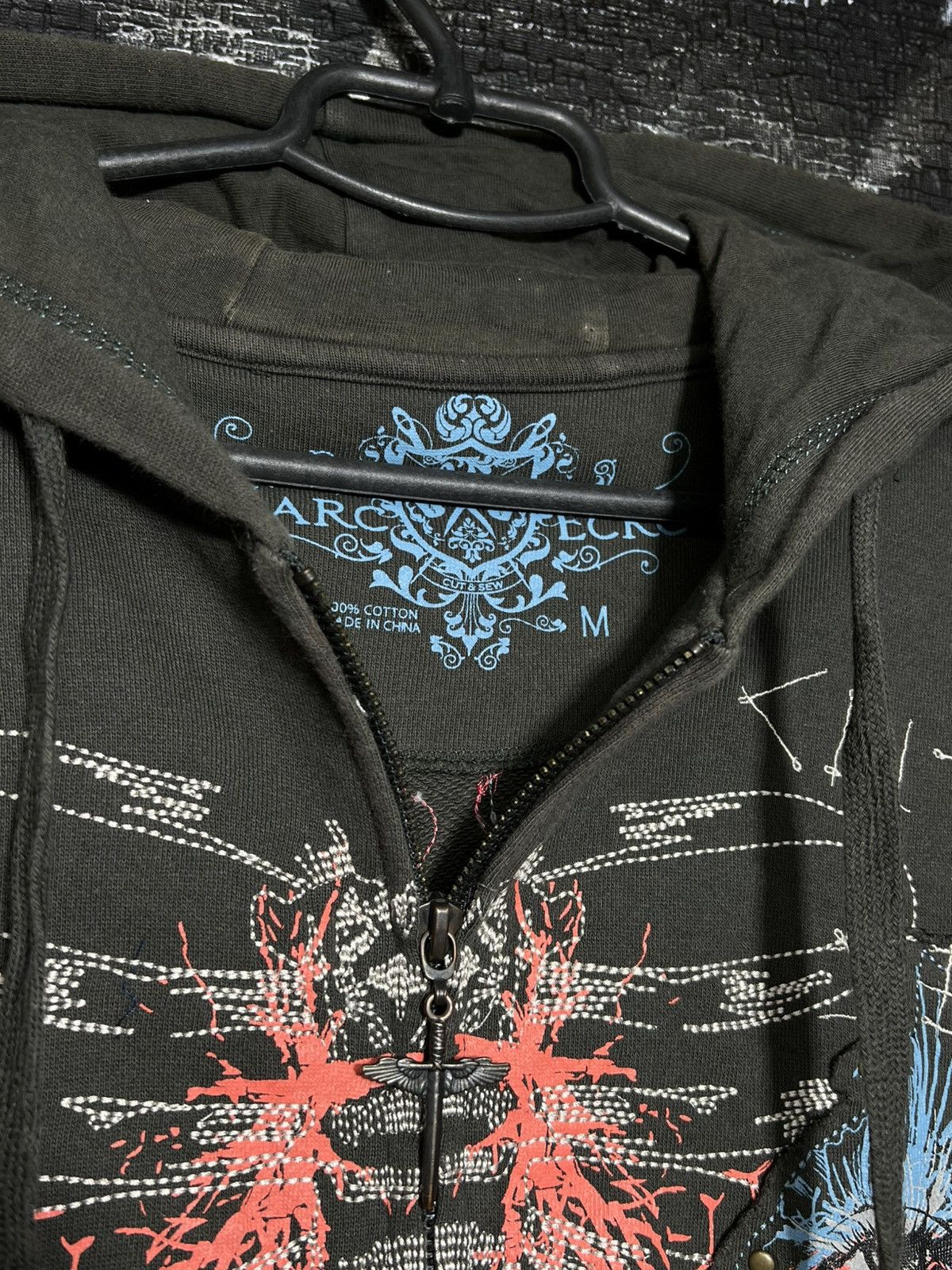 Marc Ecko Rare Vintage Marc Ecko Cut and Sew Y2K Affliction Zip Size US M / EU 48-50 / 2 - 4 Thumbnail
