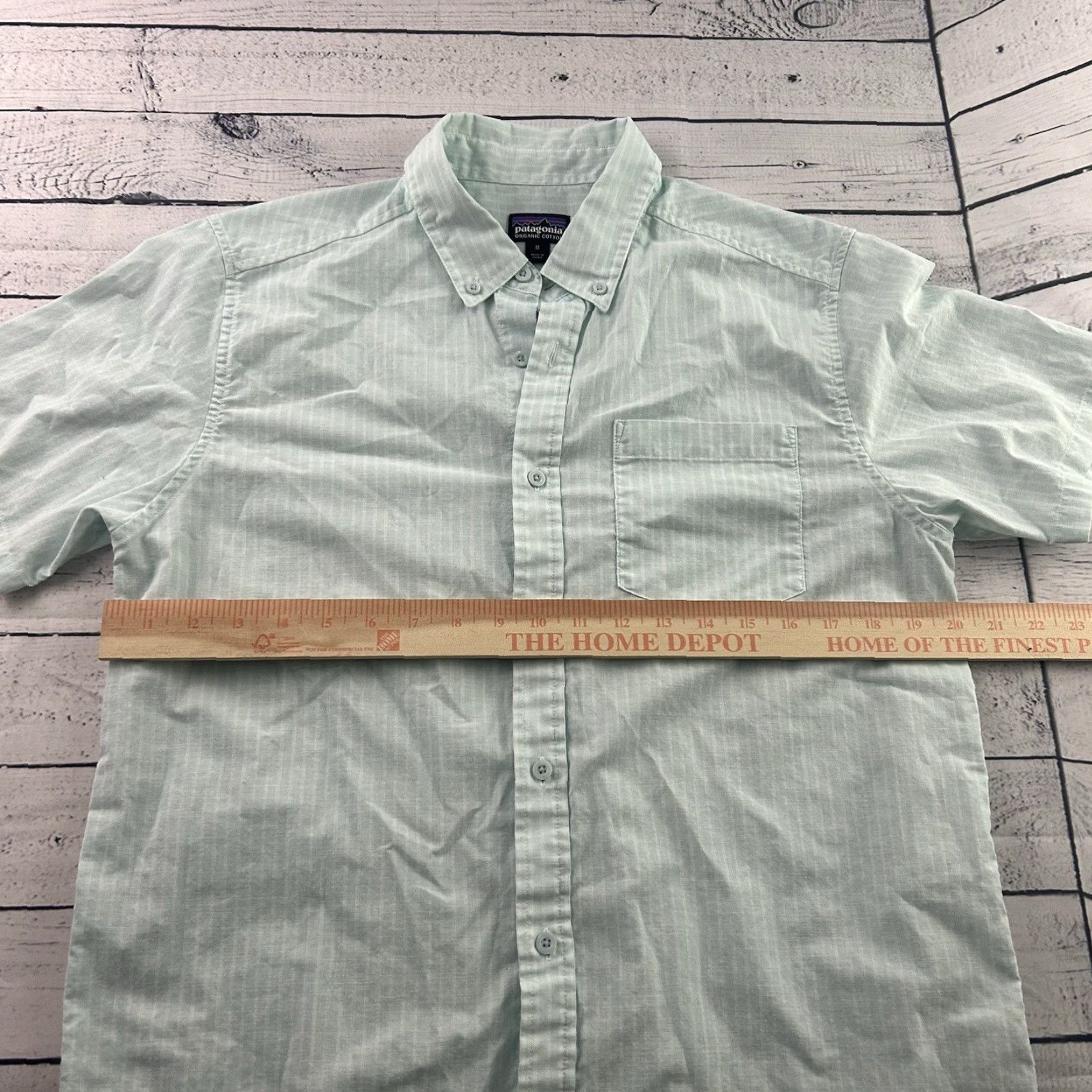 Patagonia Patagonia Shirt Men's Medium Blue Striped Lightweight Bluffside Button Front Short Sleeve Size US M / EU 48-50 / 2 - 4 Thumbnail