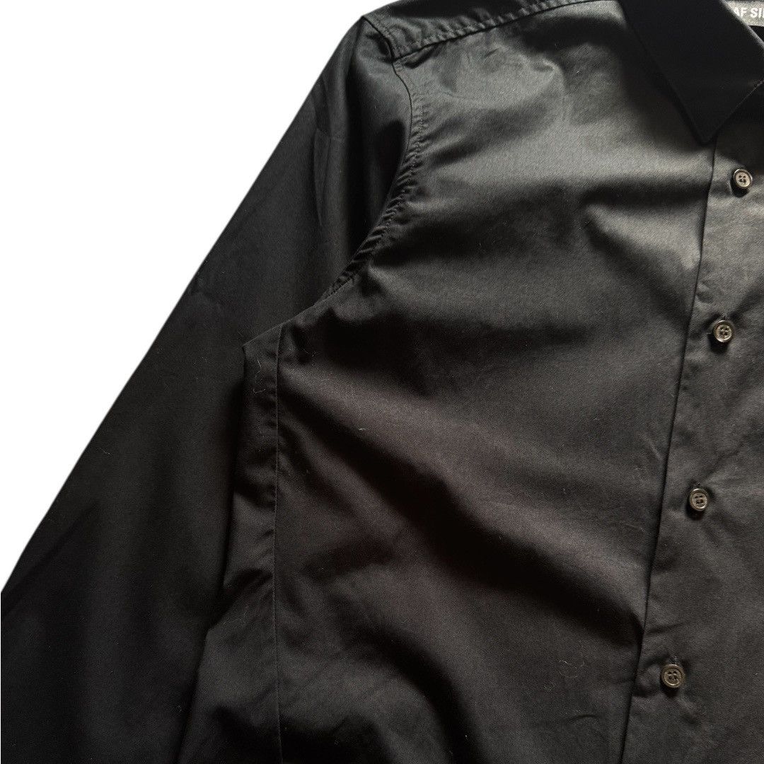 Raf Simons Raf Simons Black Darted Double Collar Oxford Shirt Size US M / EU 48-50 / 2 - 4 Thumbnail