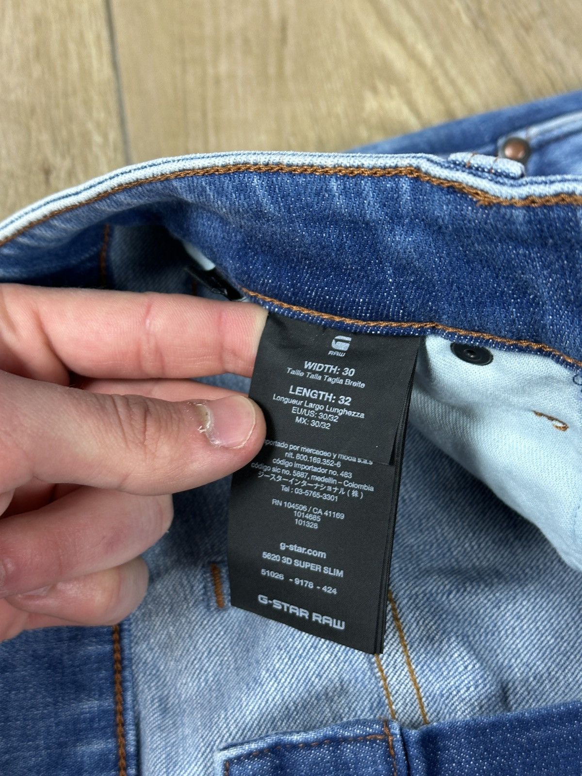 G-Star NEW🏷️ G-Star Raw 5620 3D Super Slim Denim Jeans Size US 30 / EU 46 - 6 Thumbnail