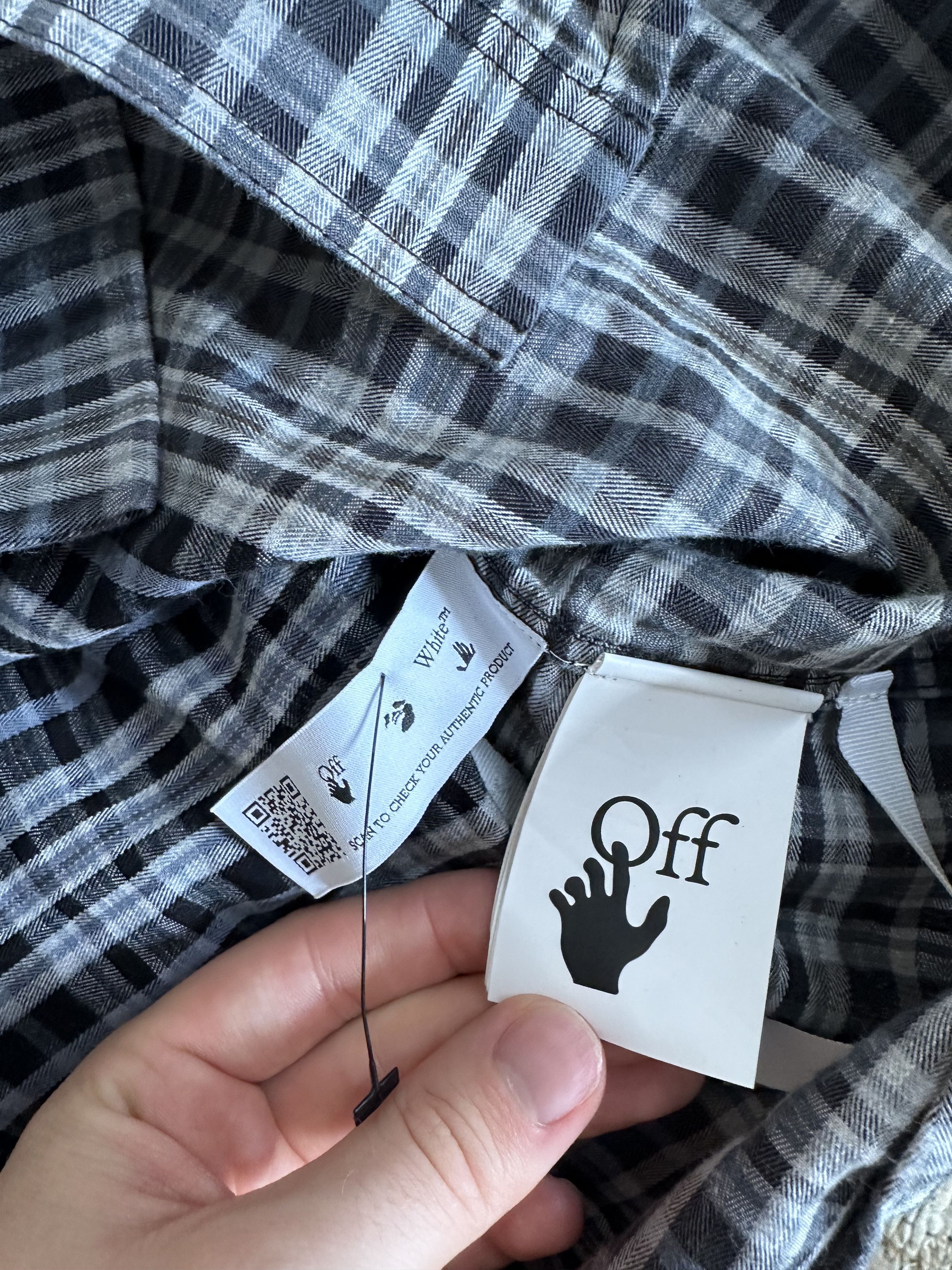 Off-White Off-White Plaid Hands Flannel Size US S / EU 44-46 / 1 - 6 Thumbnail