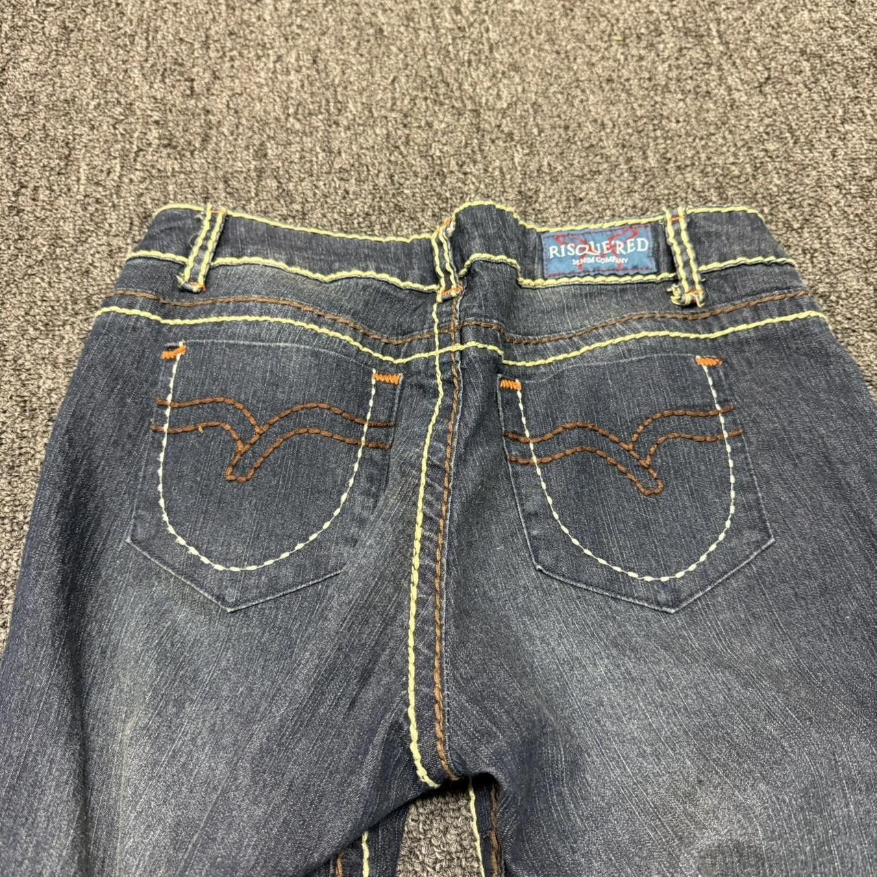 Designer Y2K Contrast Stitch Denim Skinny Jeans Size 30" / US 8 / IT 44 - 5 Thumbnail