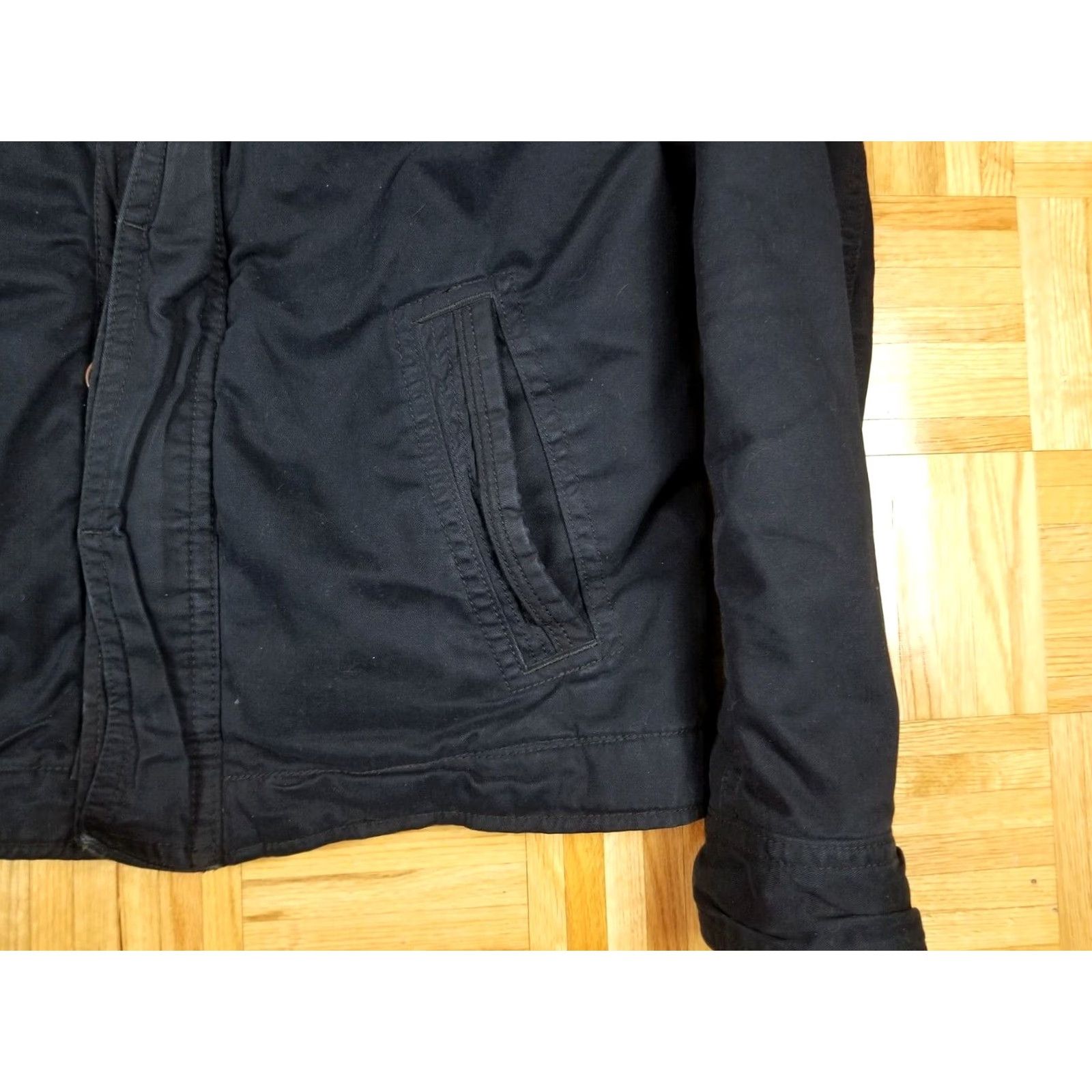 Abercrombie & Fitch VINTAGE Abercrombie & Fitch NAVY MILITARY STYLE JACKET SZ LARGE Men Jacket L Blue Striped Cotton Full Zip Vintage Size US L / EU 52-54 / 3 - 3 Thumbnail