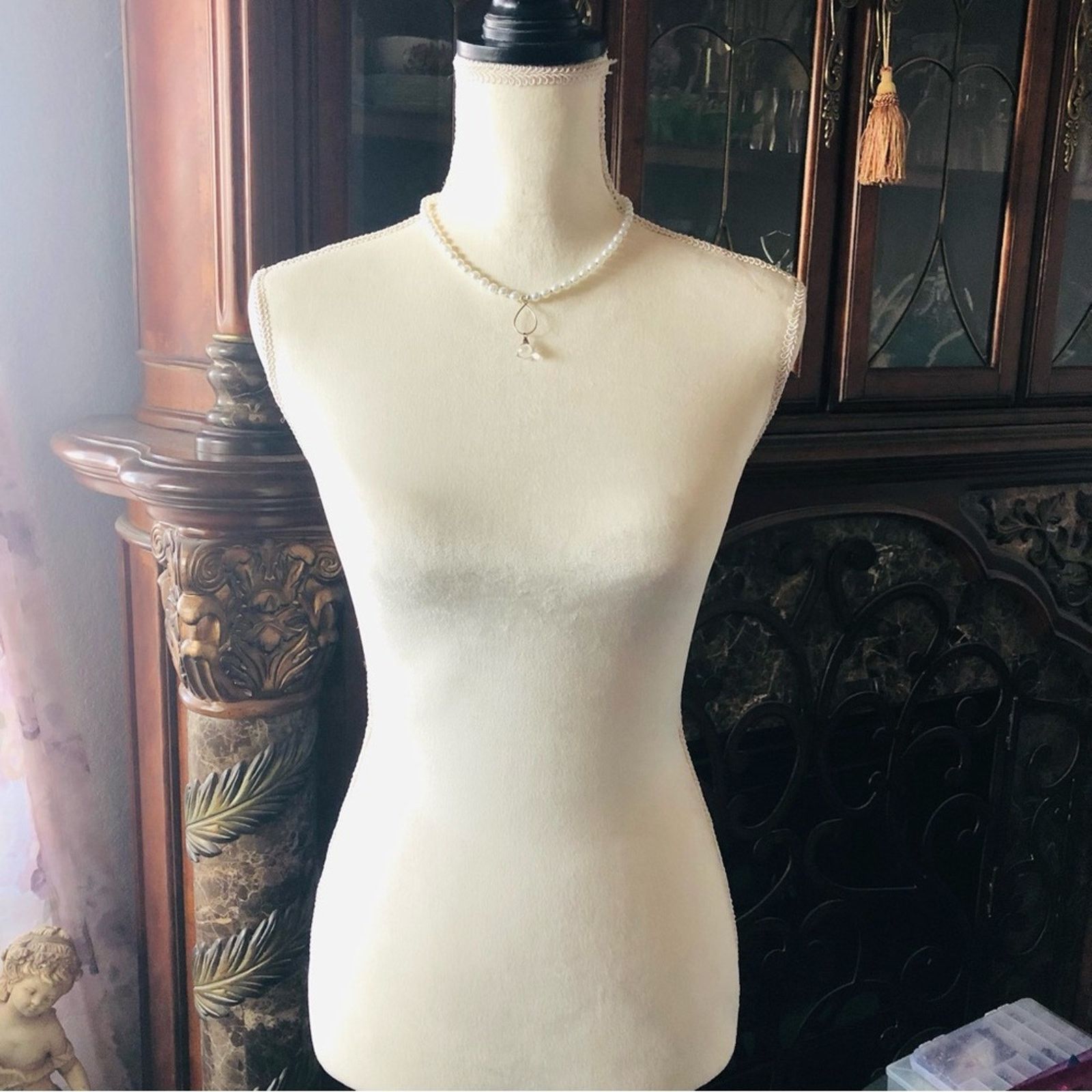 Handmade Handcrafted repurpose triangle facet crystal Pearl necklace Size ONE SIZE - 6 Thumbnail