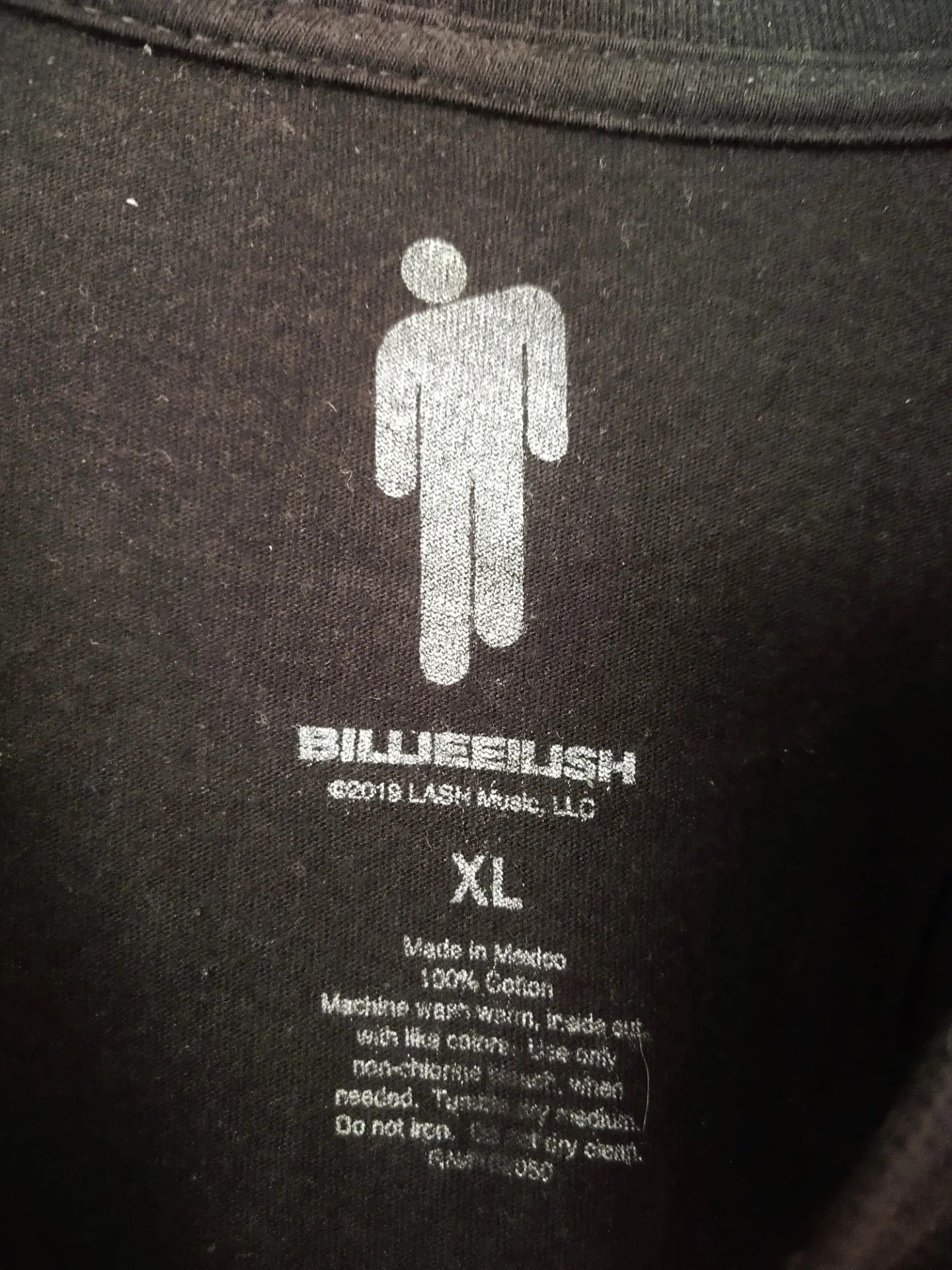 Billie Eilish Billie Eilish Spellout Grey Band Music Tee Size US XL / EU 56 / 4 - 5 Thumbnail
