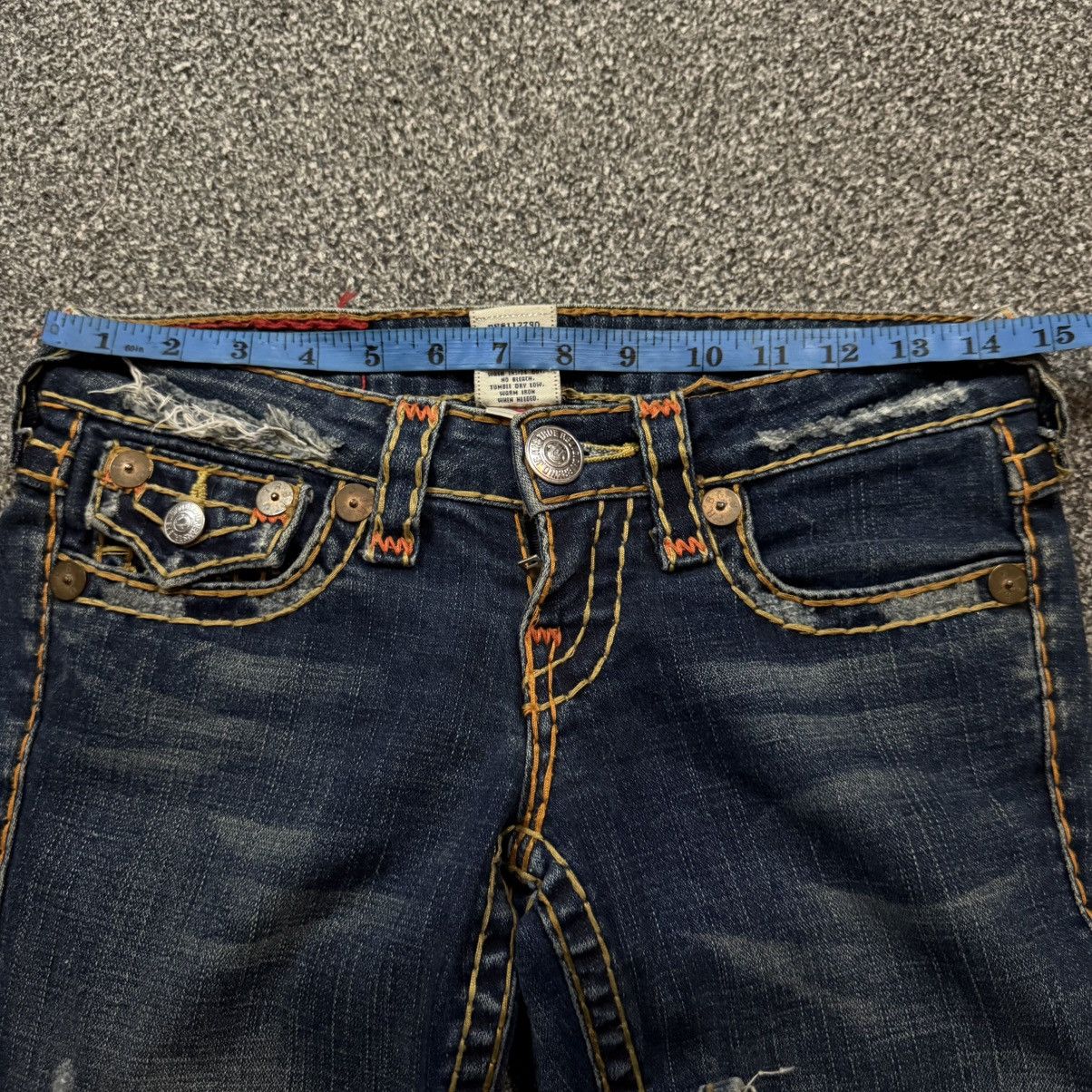 True Religion 🔥🇺🇸 Flared Sick True Religion Orange Archives y2k Denim Size US 29 - 20 Thumbnail