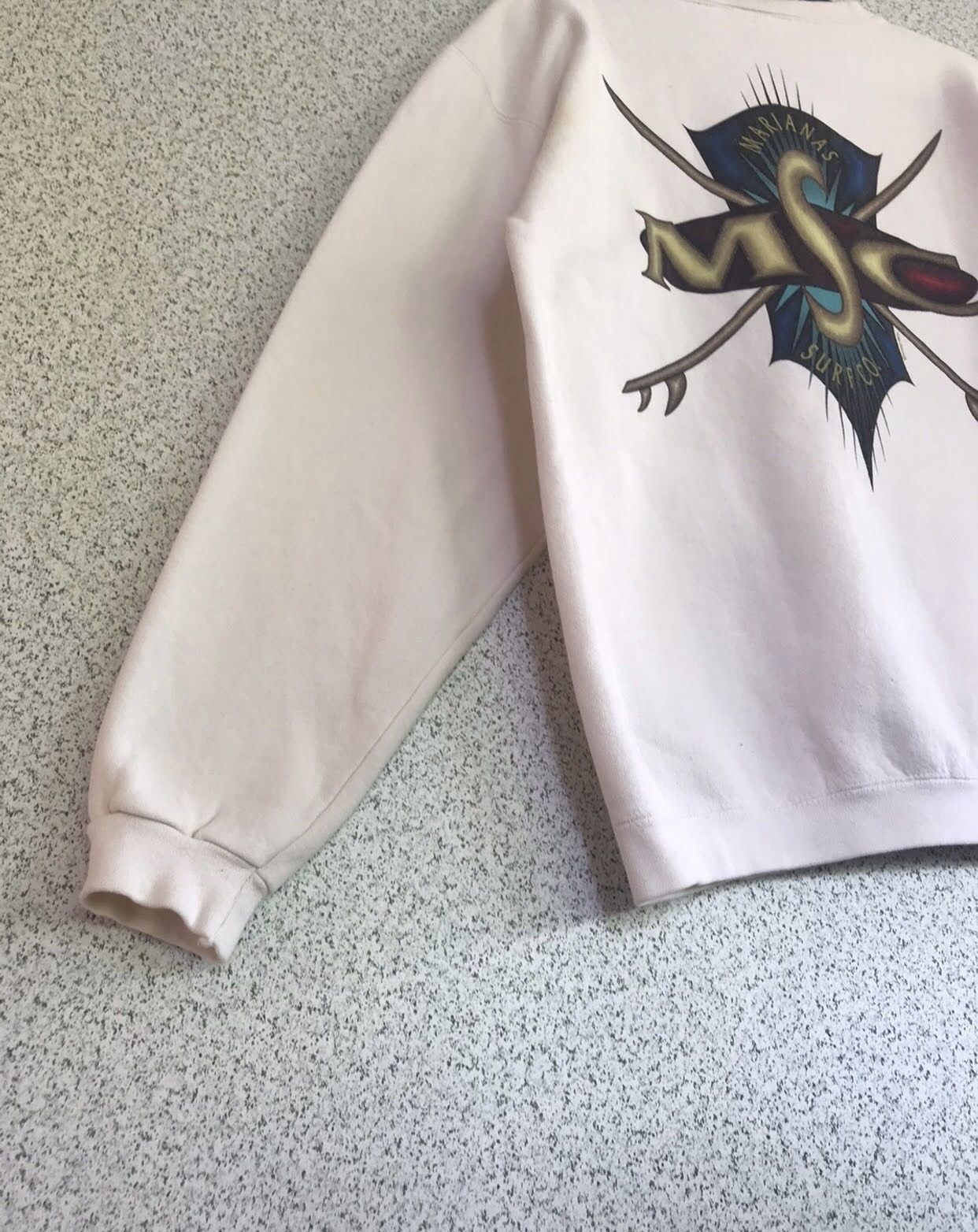 Vintage STEAL💥 VTG Crazy Shirt Marianas Surf Co. sweatshirt Size S / US 4 / IT 40 - 7 Thumbnail