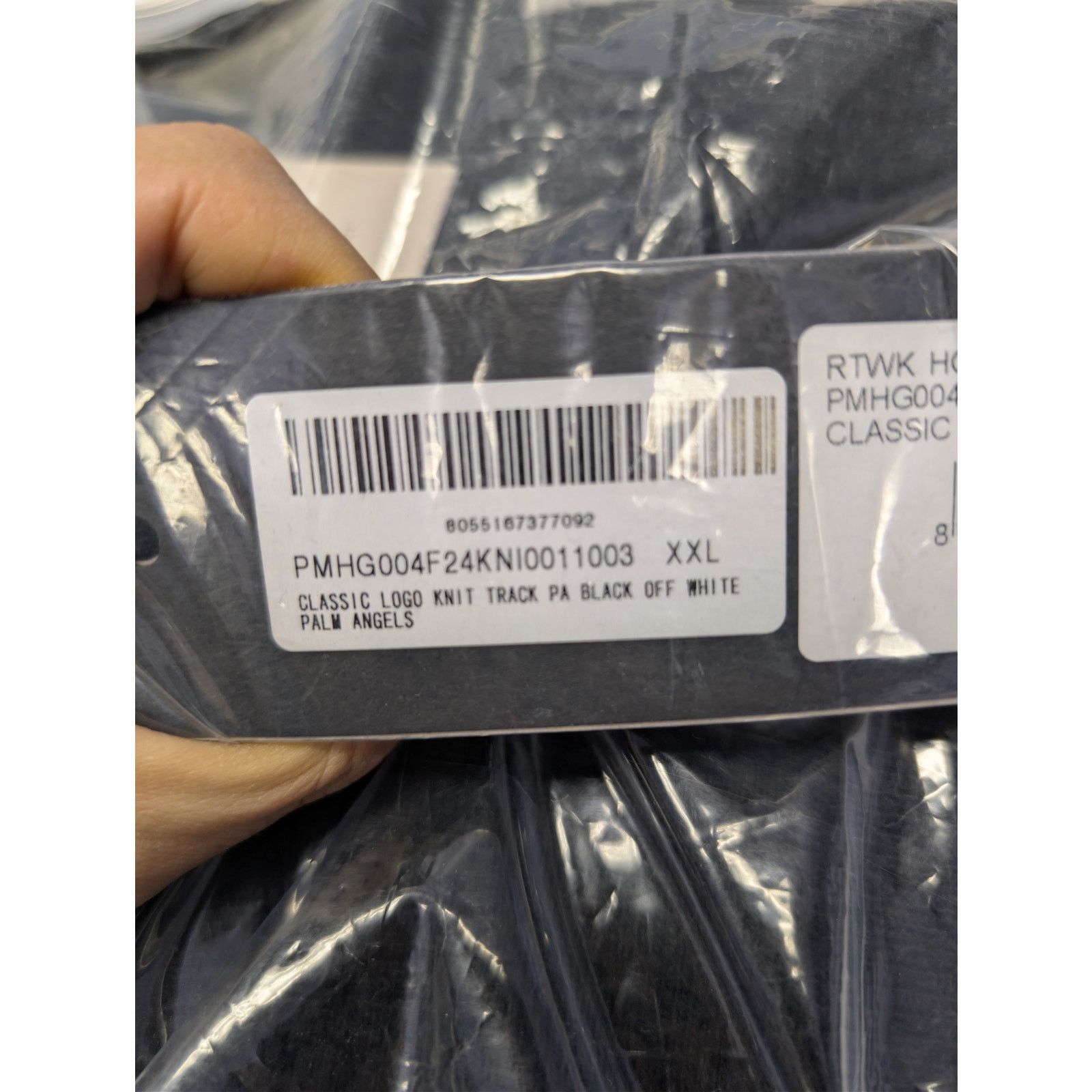 Palm Angels o1rshd1 Classic Logo Knit Track Pants in Black / Off White Size US 38 / EU 54 - 23 Thumbnail
