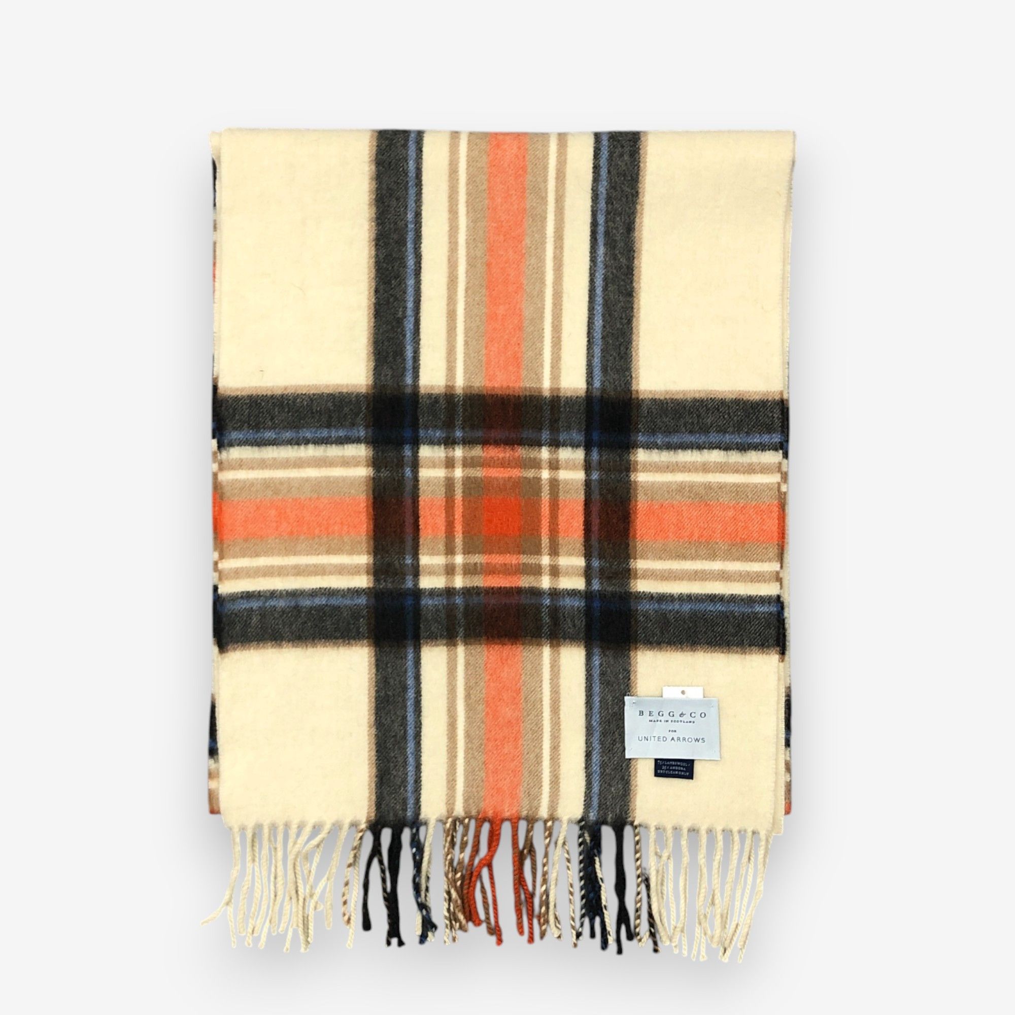 Begg x Co Vintage Begg & Co Scarf Muffler Wool Angora Scarves Size ONE SIZE - 3 Thumbnail