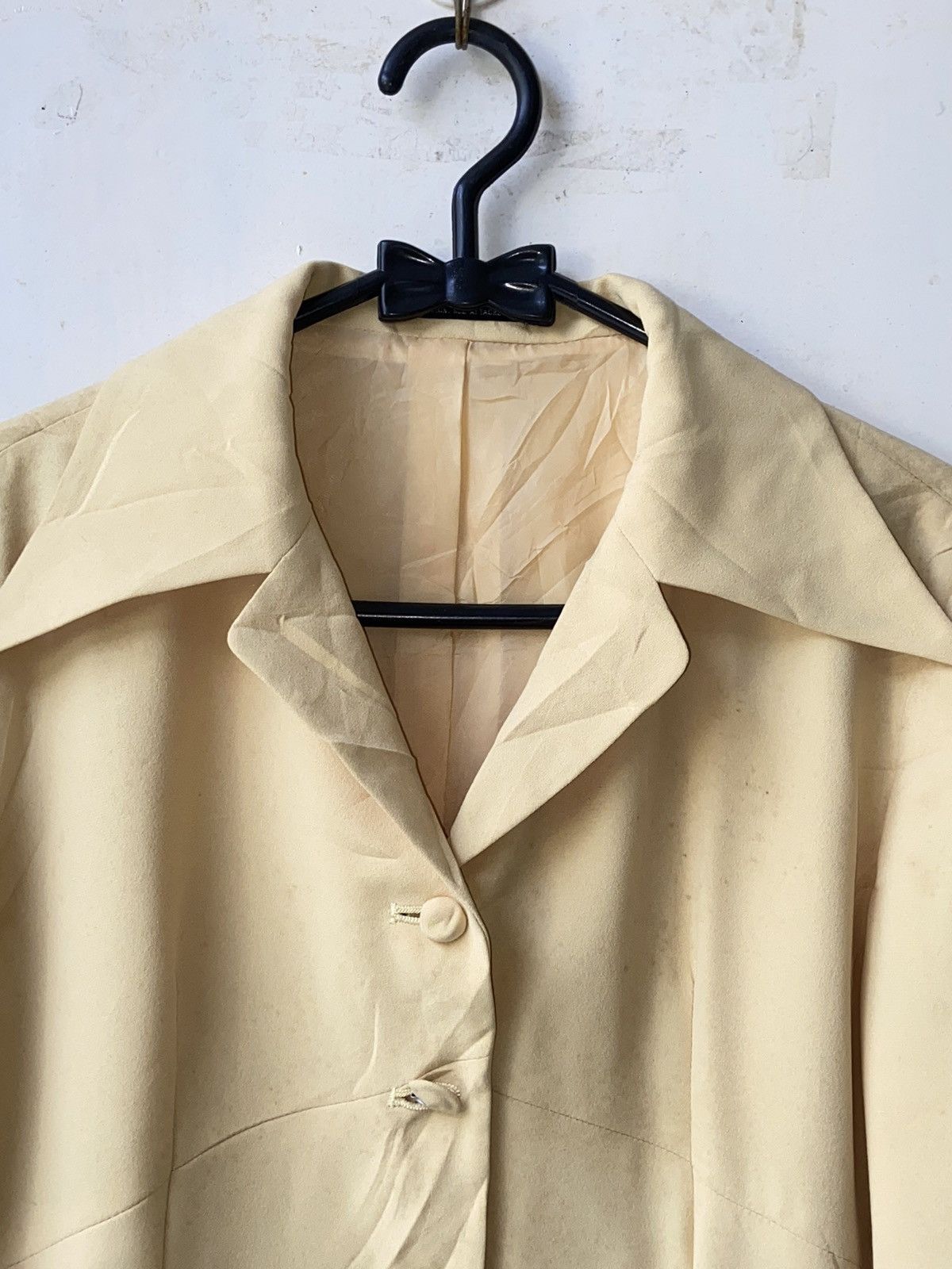 Designer × Japanese Brand × Yohji Yamamoto YOHJI YAMAMOTO Yellow Blazer Size 48S - 4 Thumbnail