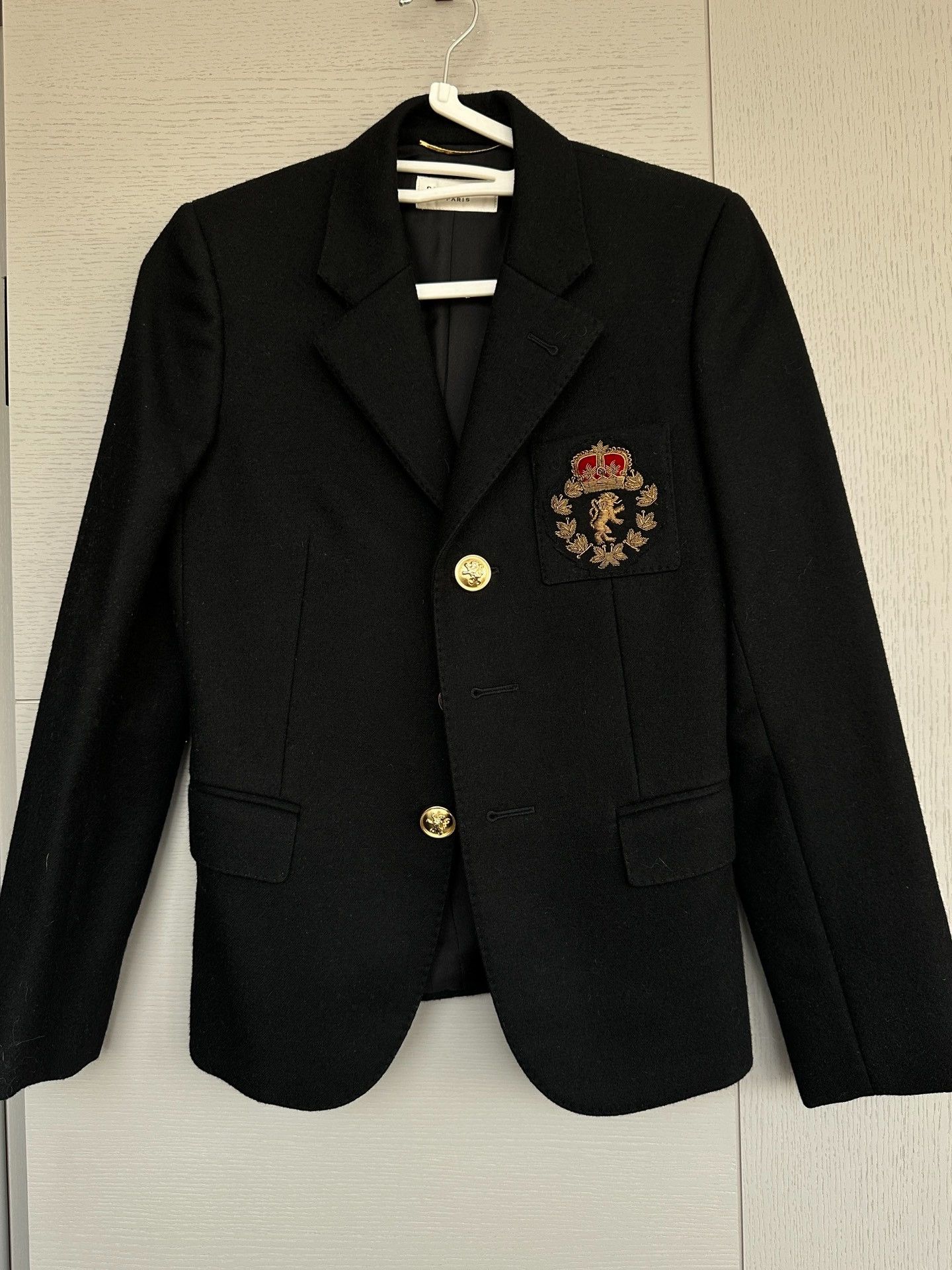 Saint Laurent Paris Saint Laurent Badge Wool Blazer Size US M / EU 48-50 / 2 - 1 Thumbnail