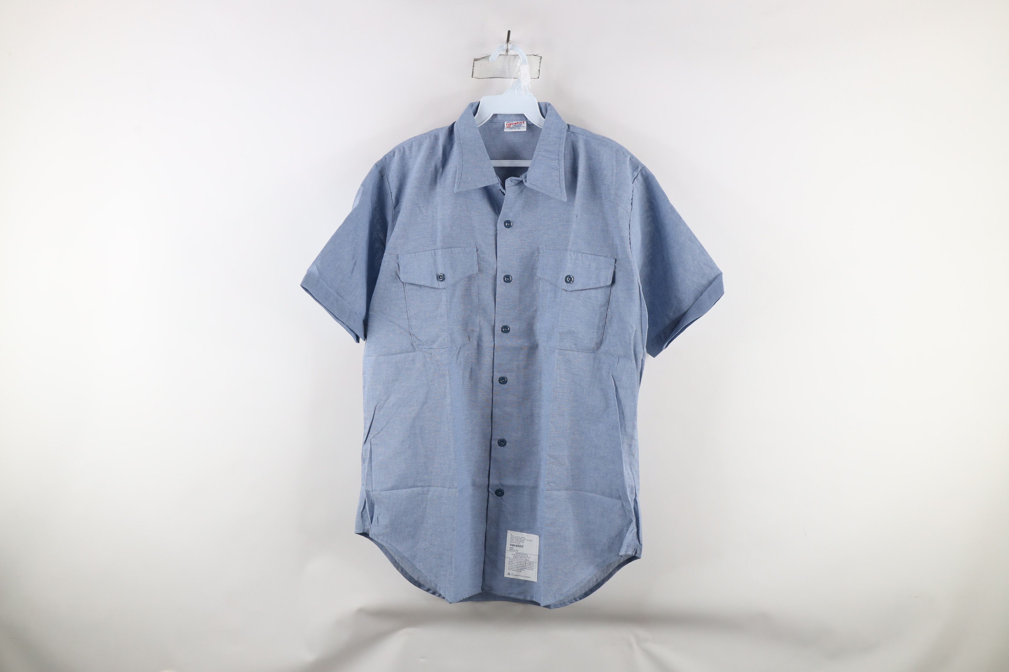 Vintage Deadstock Vintage 70s 80s Military Utility Button Shirt US Size US M / EU 48-50 / 2 - 1 Thumbnail