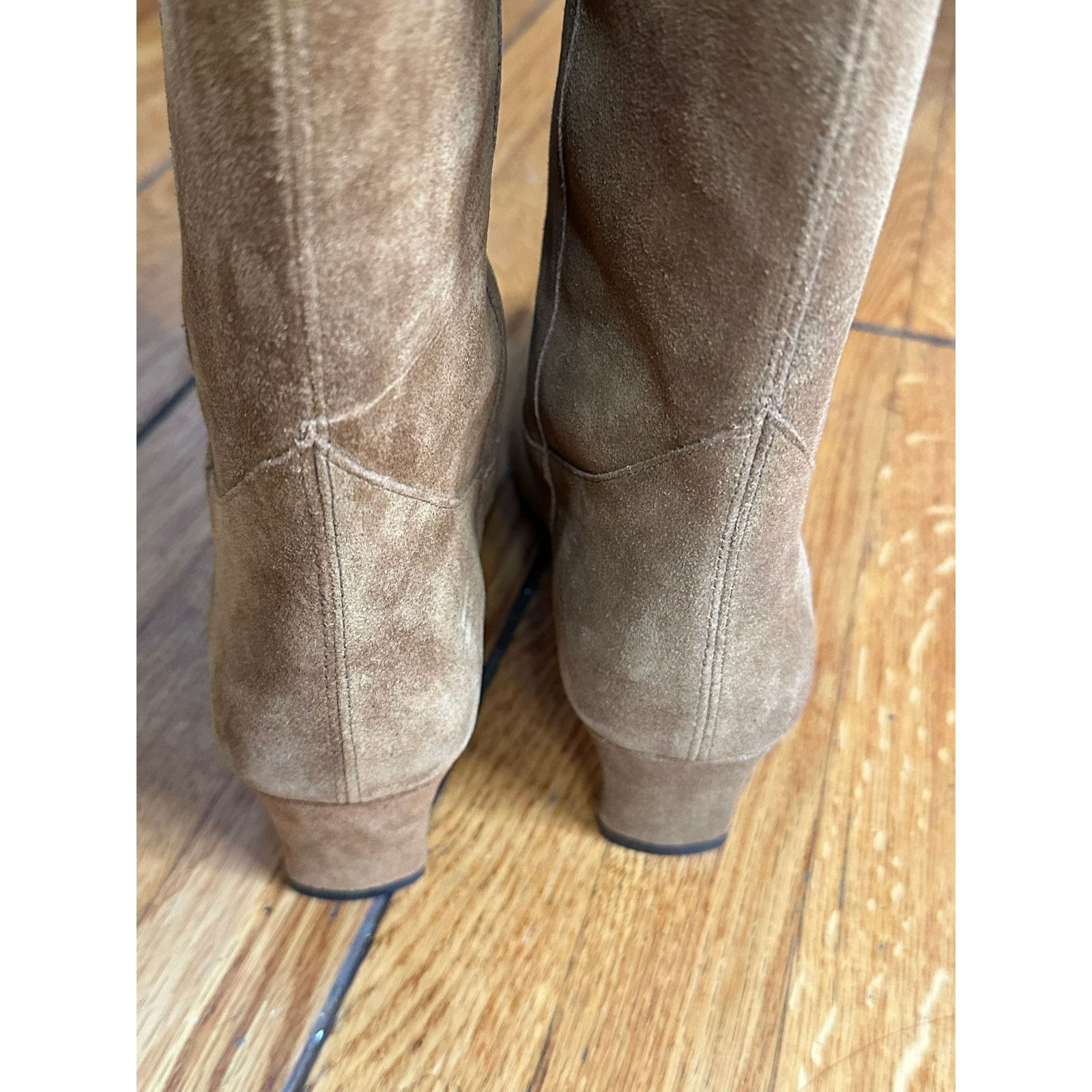 Staud STAUD Western Wally Suede Boots Tan 36 Size US 6 / IT 36 - 4 Thumbnail