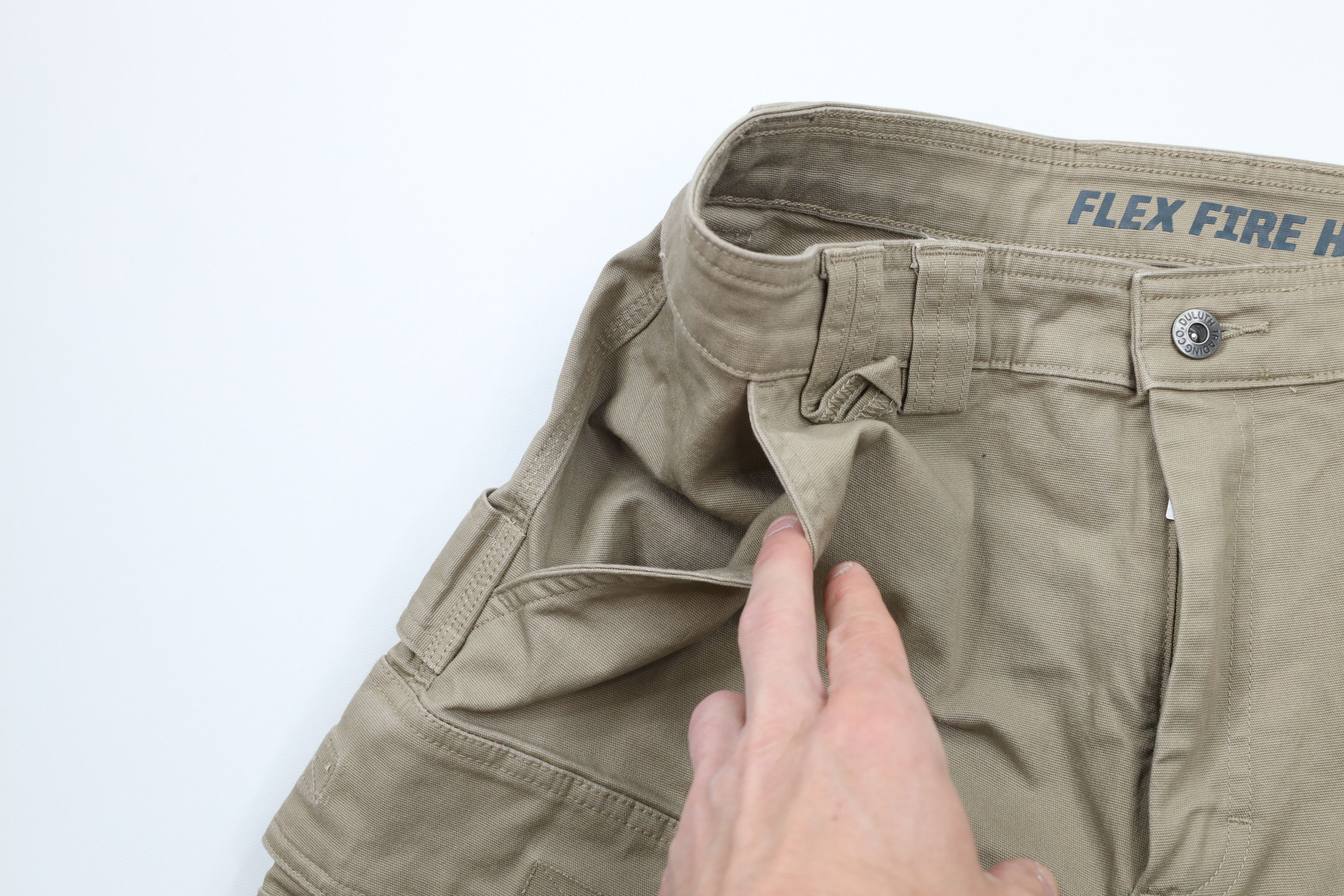 Duluth Trading Company × Vintage Duluth Trading Co Firehose Relaxed Fit Canvas Cargo Shorts Size US 34 / EU 50 - 6 Thumbnail