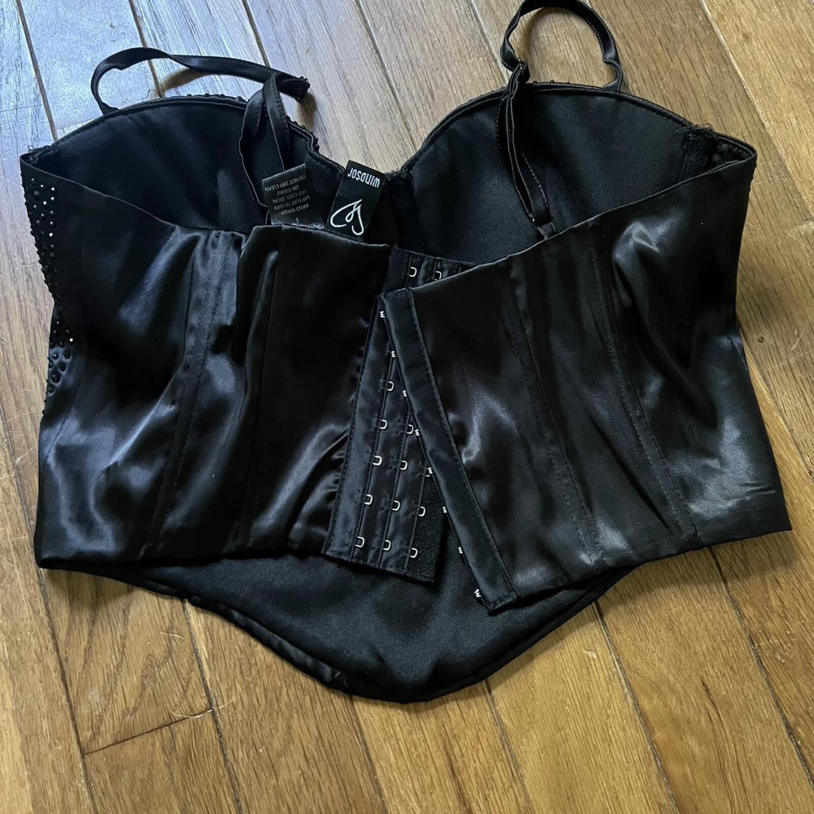 Windsor Smith Black studded corset top Size ONE SIZE - 4 Thumbnail