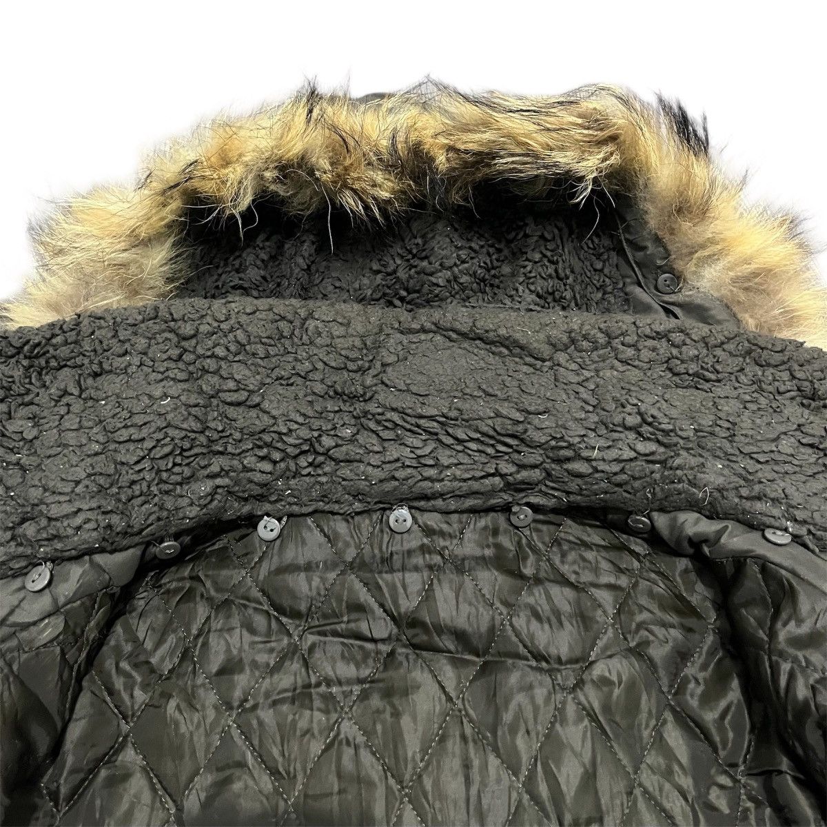 Japanese Brand Dominion - Bono Style Faux Fur Multi Pocket Jacket LGB IFSIX Size US M / EU 48-50 / 2 - 7 Thumbnail