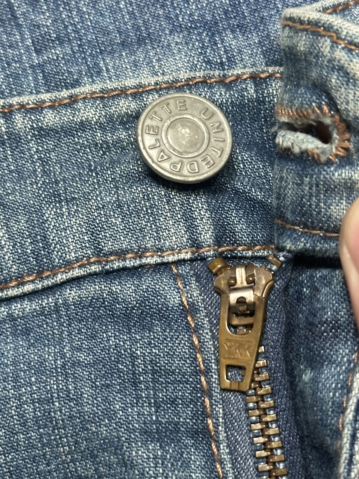 Japanese Brand Vintage Vibes with Palette United Flared Denim Faded Jeans Size US 27 - 10 Thumbnail