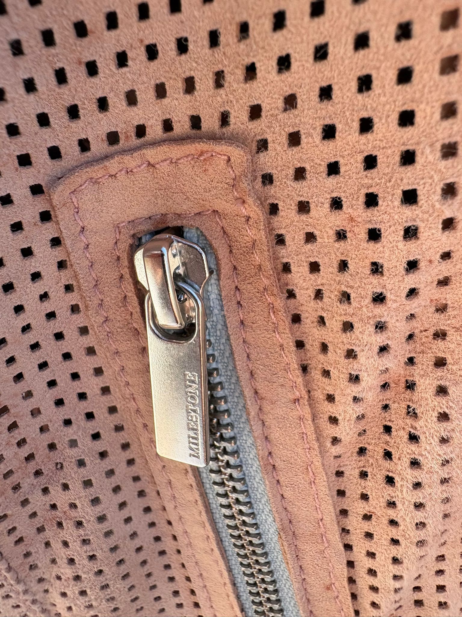Milestone Rare Milestone Perforated Goat Suede Biker Jacket Size S Size S / US 4 / IT 40 - 8 Thumbnail