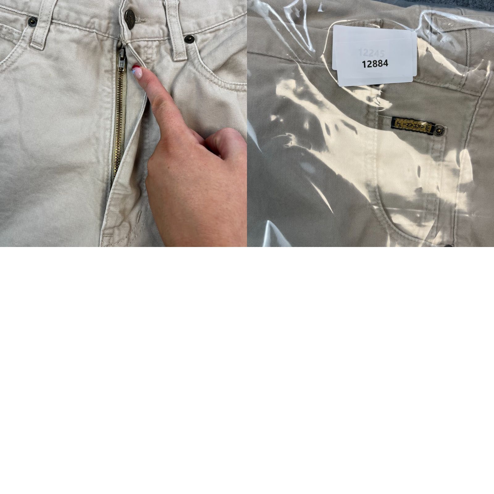 Armani VINTAGE ARMANI Chino Trousers Pants 32 Regular Beige Cotton 5-Pocket Straight Mens Jeans Size US 32 / EU 48 - 9 Thumbnail
