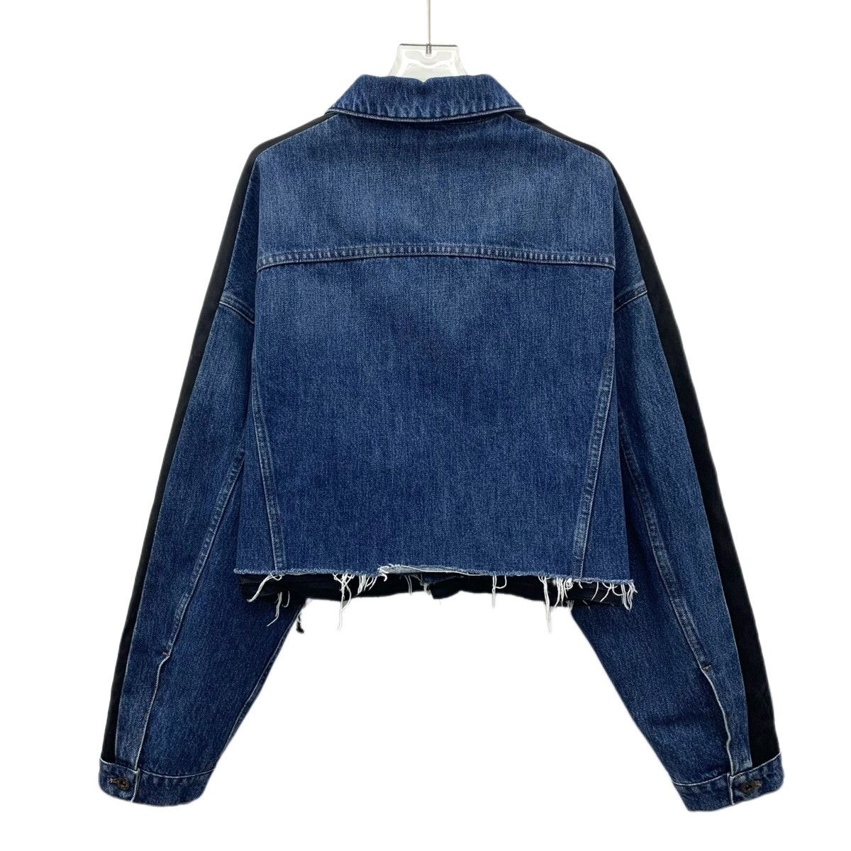 Miu Miu Miu Miu 22 blue logo monogrammed embroidered denim jacket Size M / US 6-8 / IT 42-44 - 2 Thumbnail