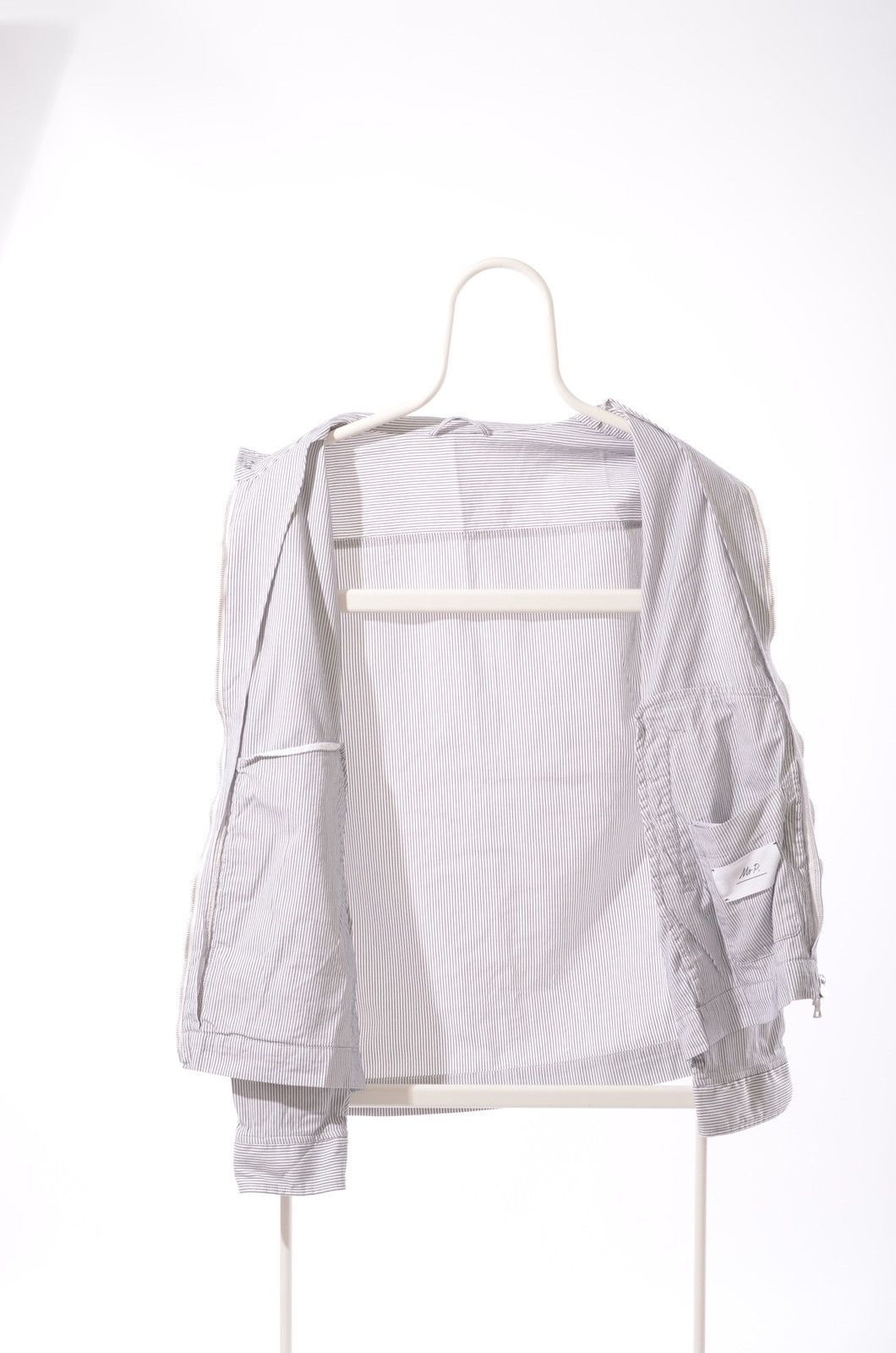 Mr P. Mr.P Porter designer brand striped button up jacket bomber Size US XL / EU 56 / 4 - 7 Thumbnail