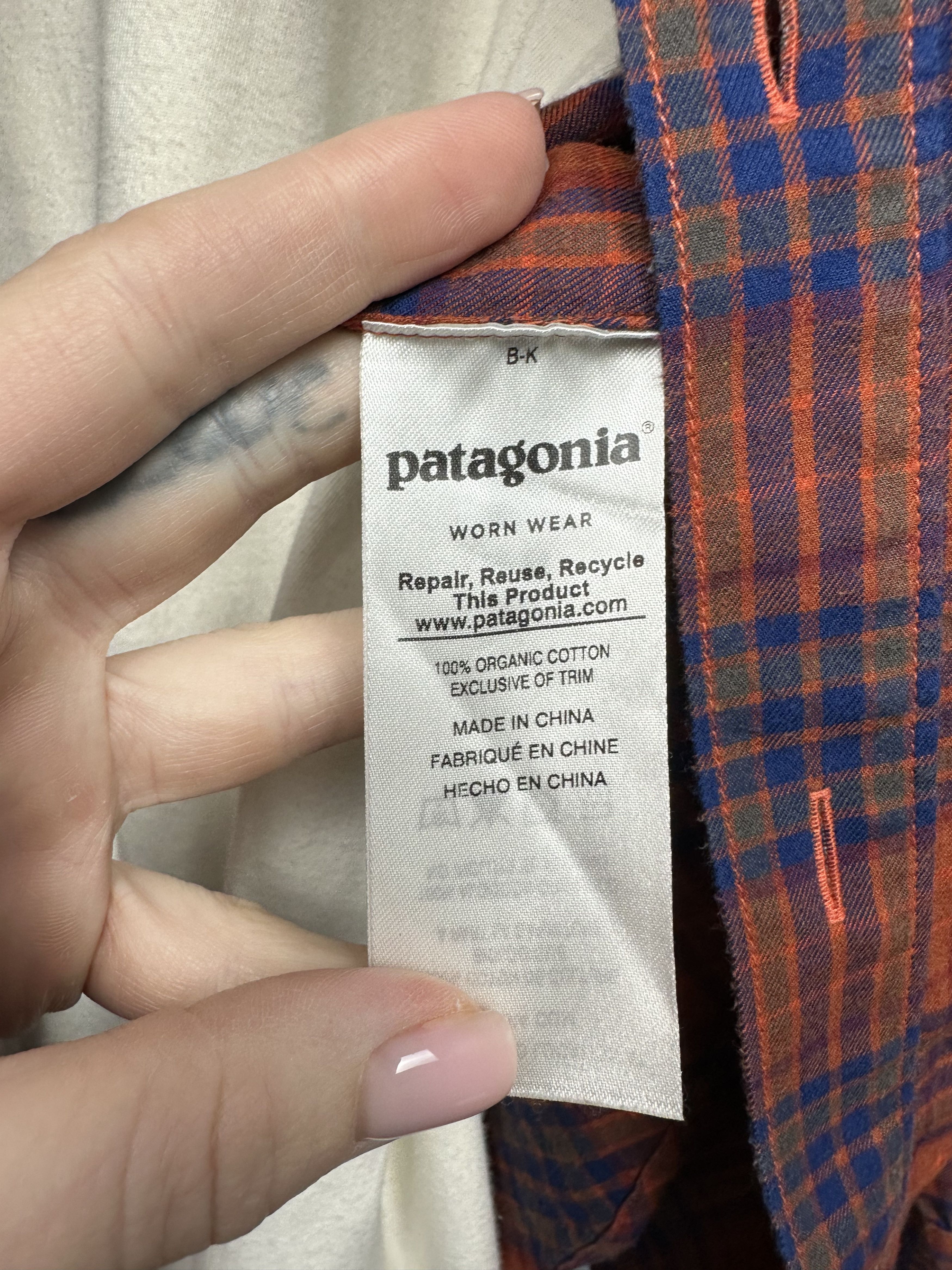 Flannel Patagonia Vintage Mens Flannel Plaid Shirt Size US S / EU 44-46 / 1 - 4 Thumbnail