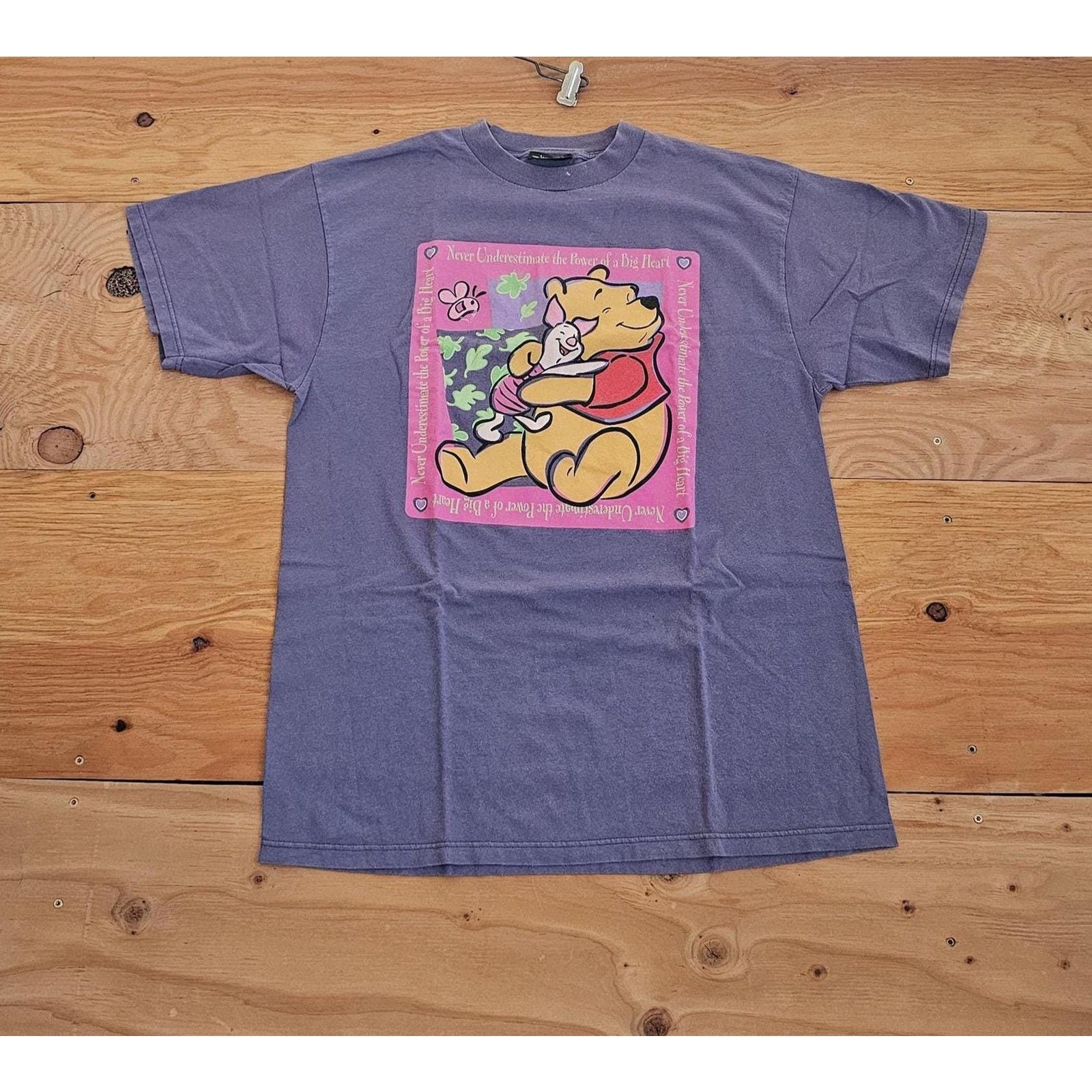 Other Jerry Leigh Winnie The Pooh Shirt, Gray Pink Sz XL 1990s Size US XL / EU 56 / 4 - 1 Thumbnail